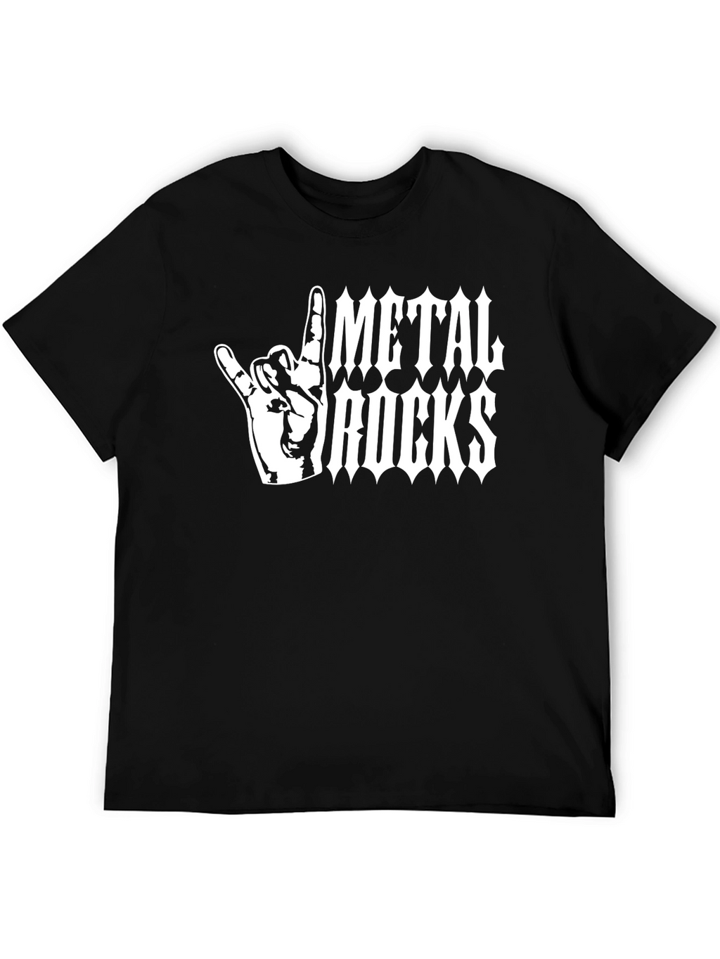 Metal Rocks T-Shirt - Heavy Metal Hand Sign