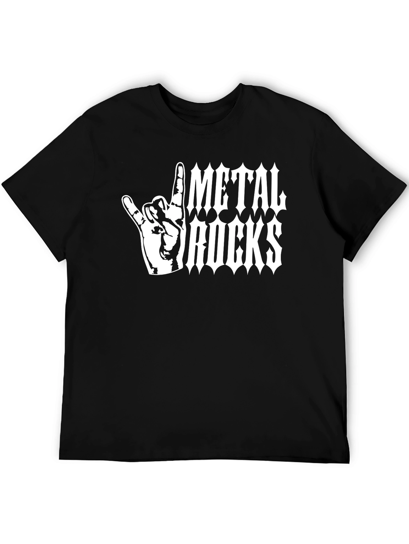 Metal Rocks T-Shirt - Heavy Metal Hand Sign