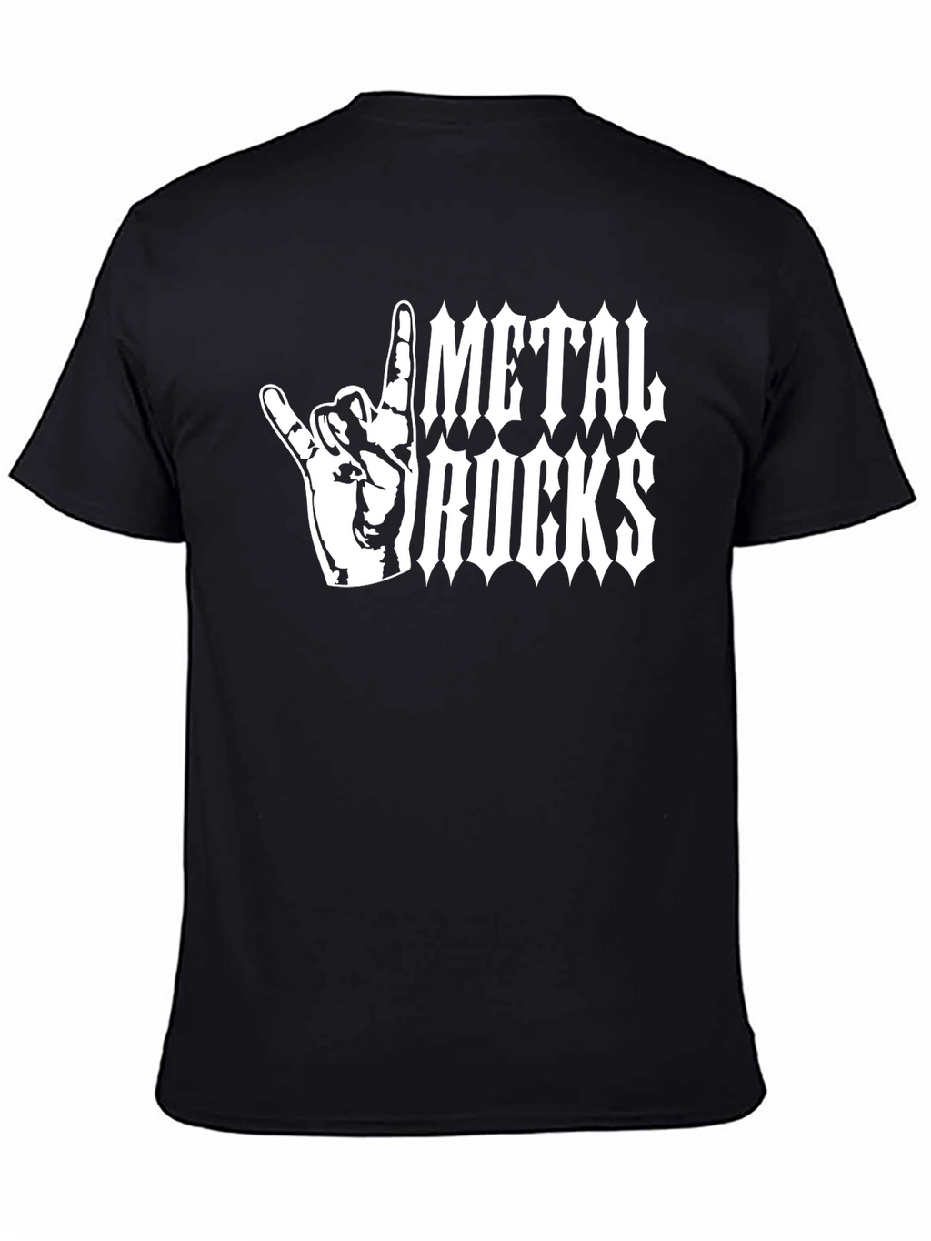 Metal Rocks T-Shirt - Heavy Metal Hand Sign