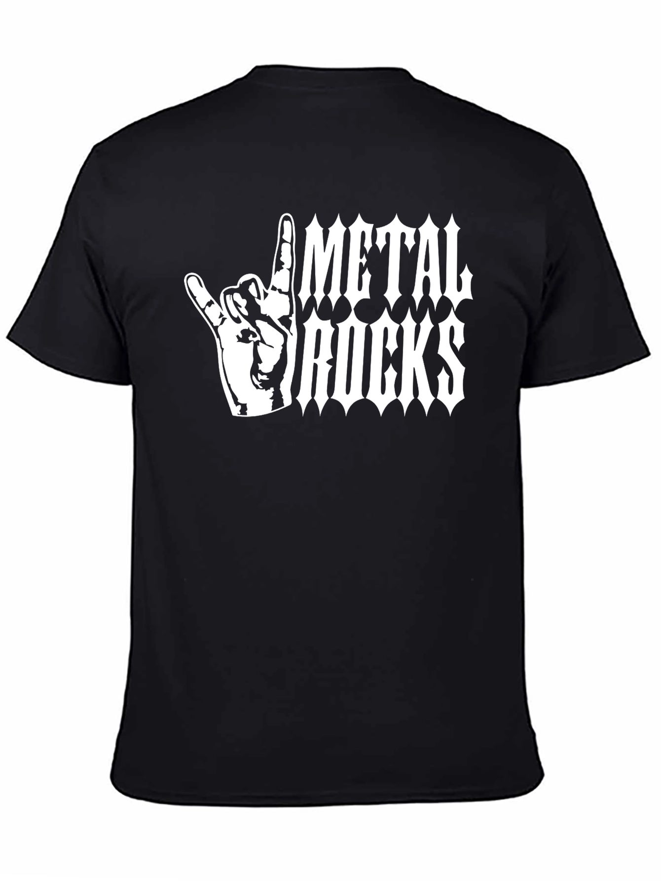 Metal Rocks T-Shirt - Heavy Metal Hand Sign