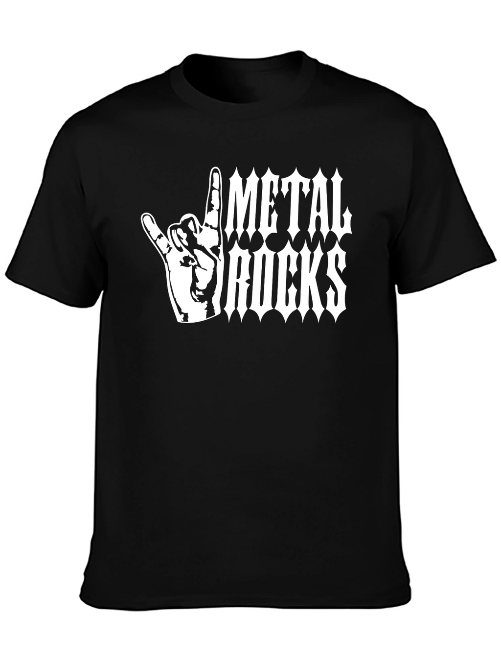 Metal Rocks T-Shirt - Heavy Metal Hand Sign