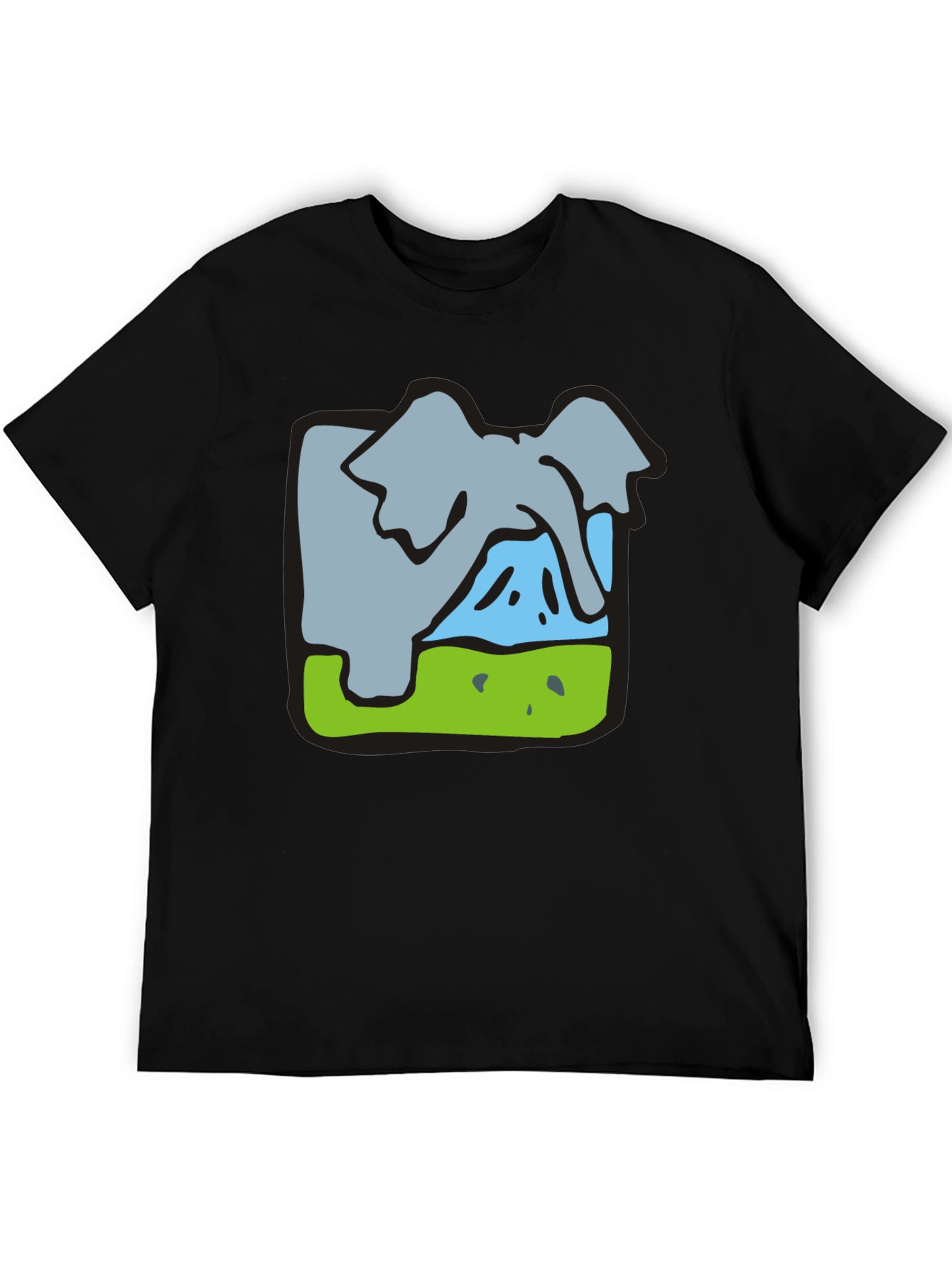 Elephant Graphic Tee - Soft Cotton Blend