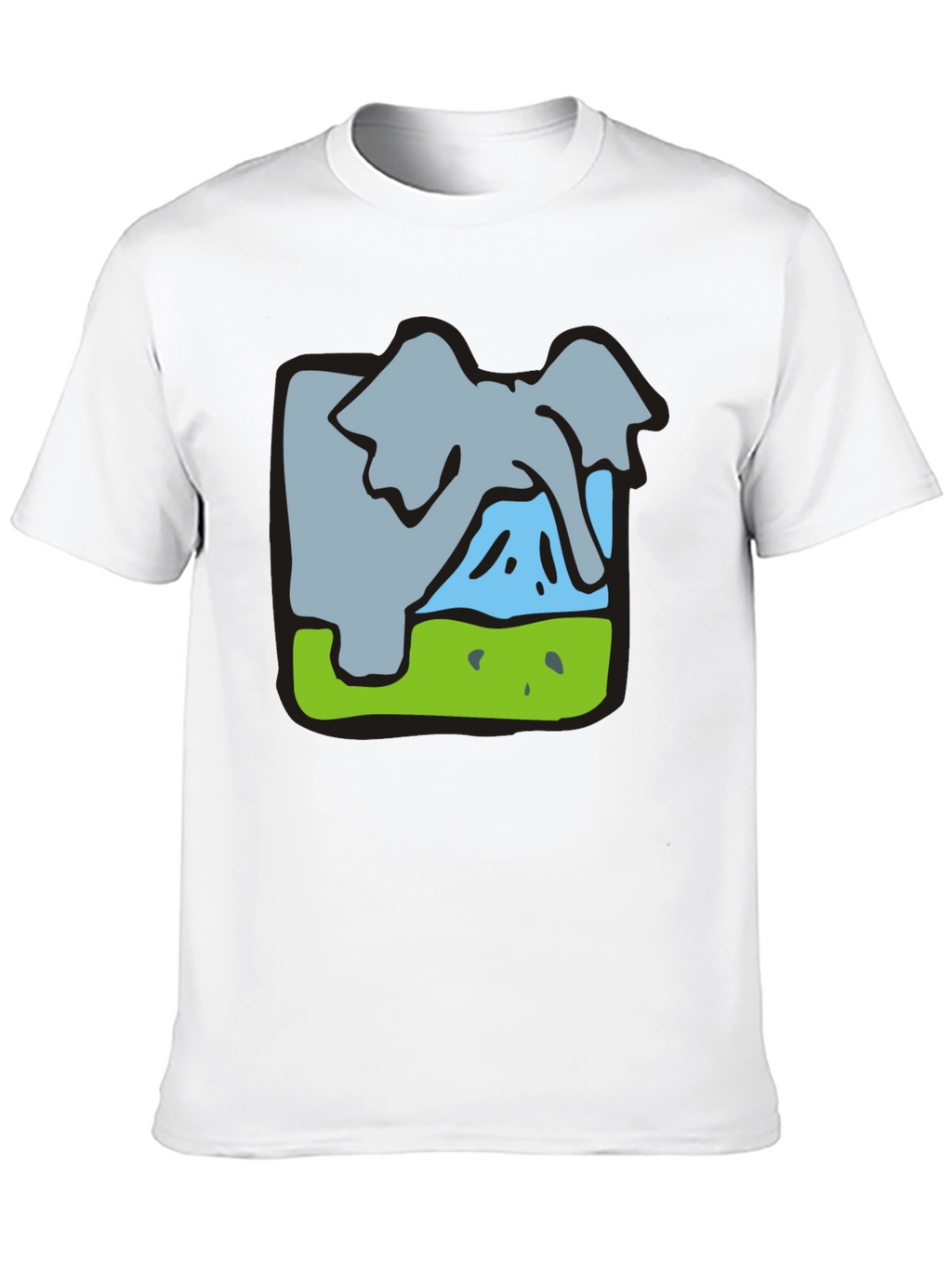 Elephant Graphic Tee - Soft Cotton Blend