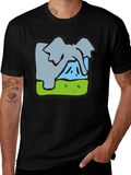 Elephant Graphic Tee - Soft Cotton Blend