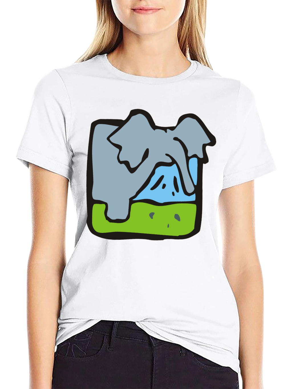 Elephant Graphic Tee - Soft Cotton Blend