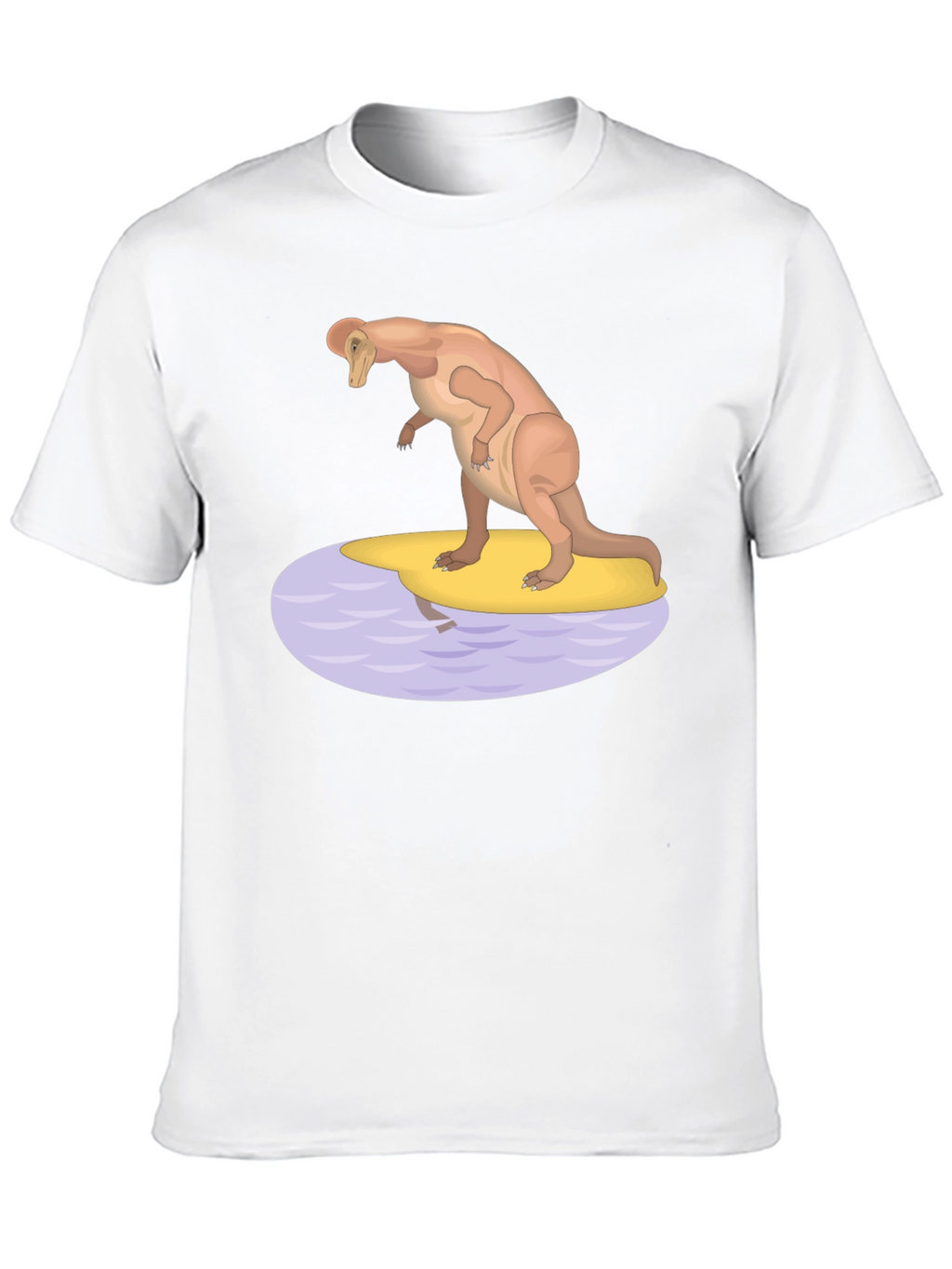 Dinosaur Surfing Graphic T-Shirt - Black