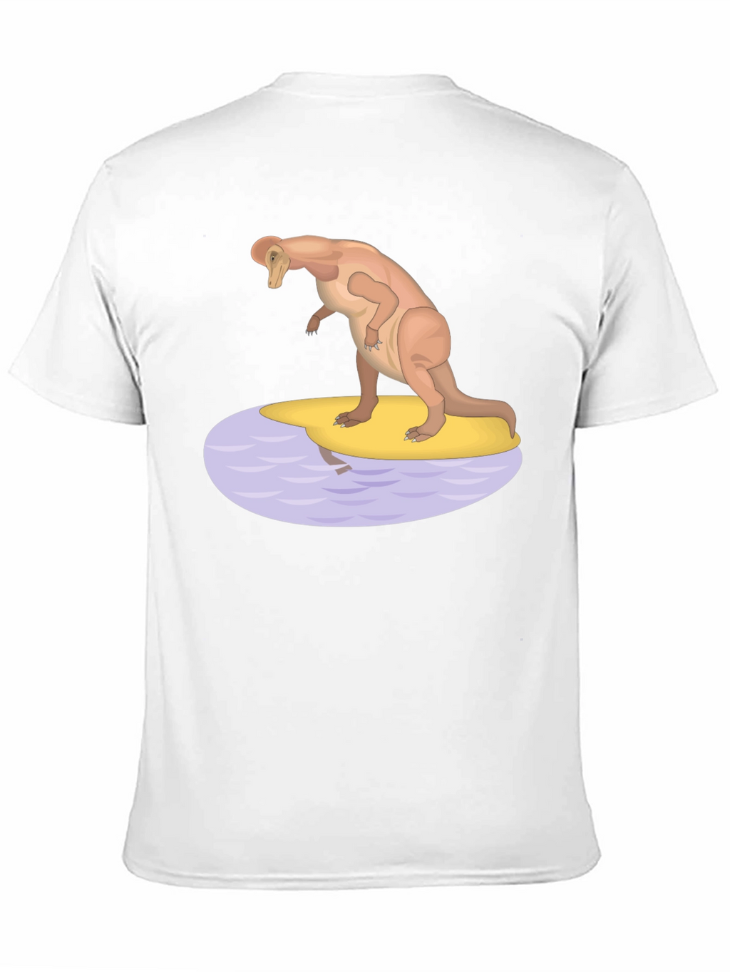 Dinosaur Surfing Graphic T-Shirt - Black