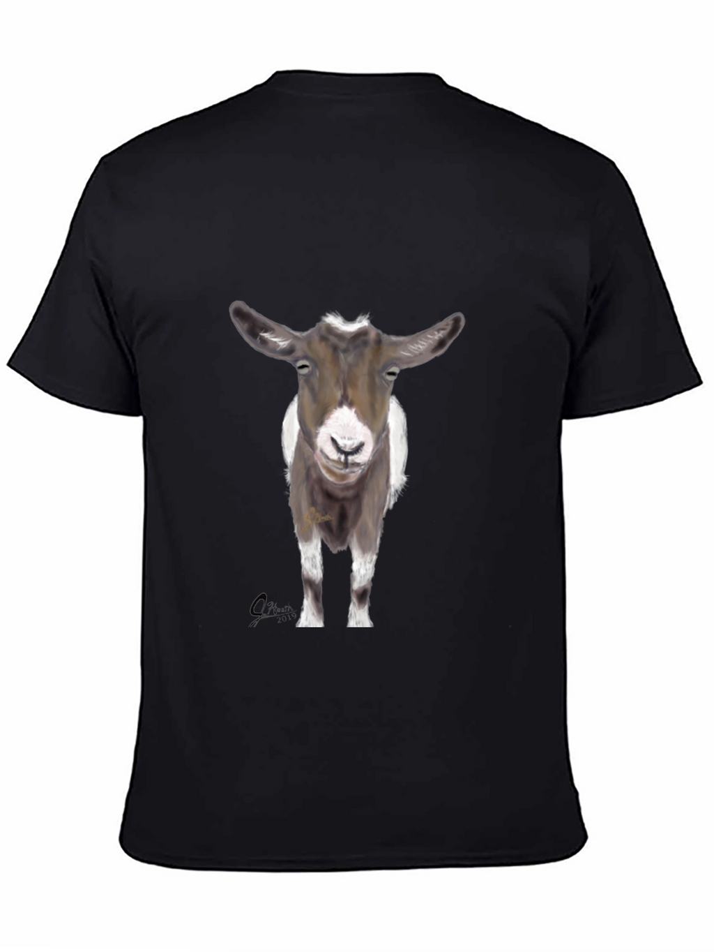 Goat Graphic Tee - Stylish Black Cotton T-Shirt