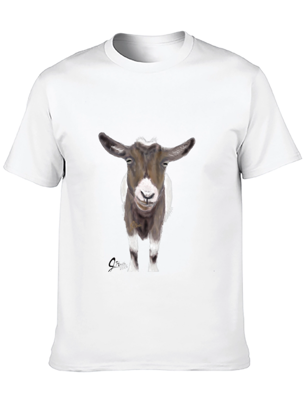 Goat Graphic Tee - Stylish Black Cotton T-Shirt