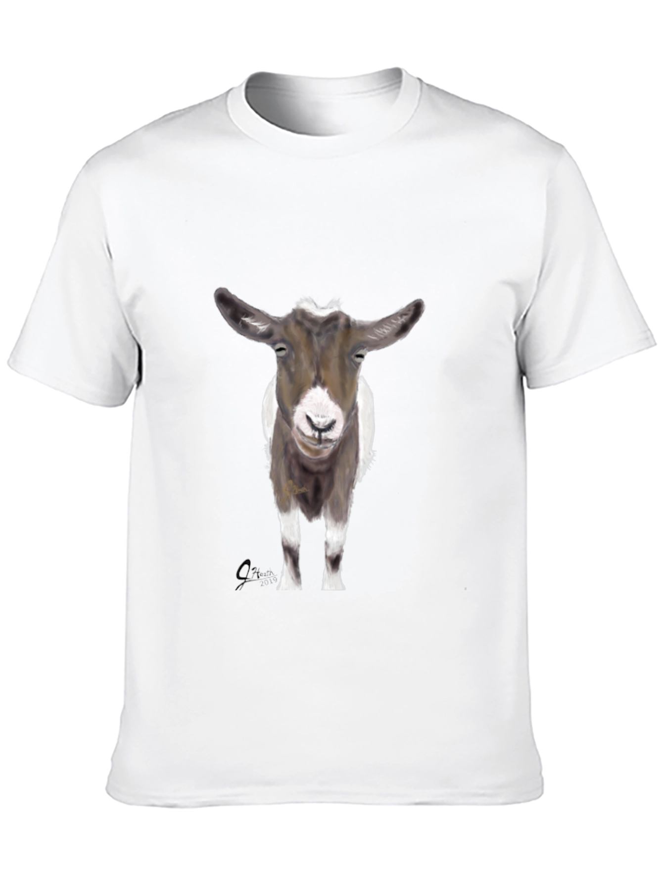 Goat Graphic Tee - Stylish Black Cotton T-Shirt