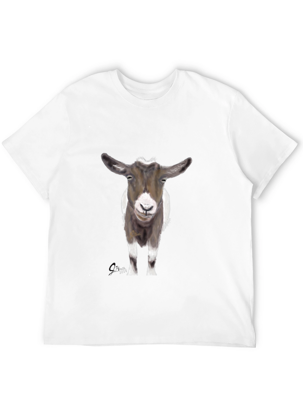 Goat Graphic Tee - Stylish Black Cotton T-Shirt