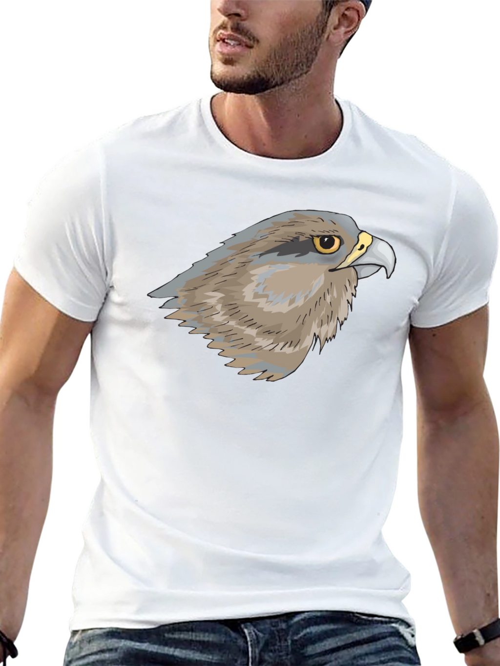 Cool Falcon Graphic T-Shirt - Black