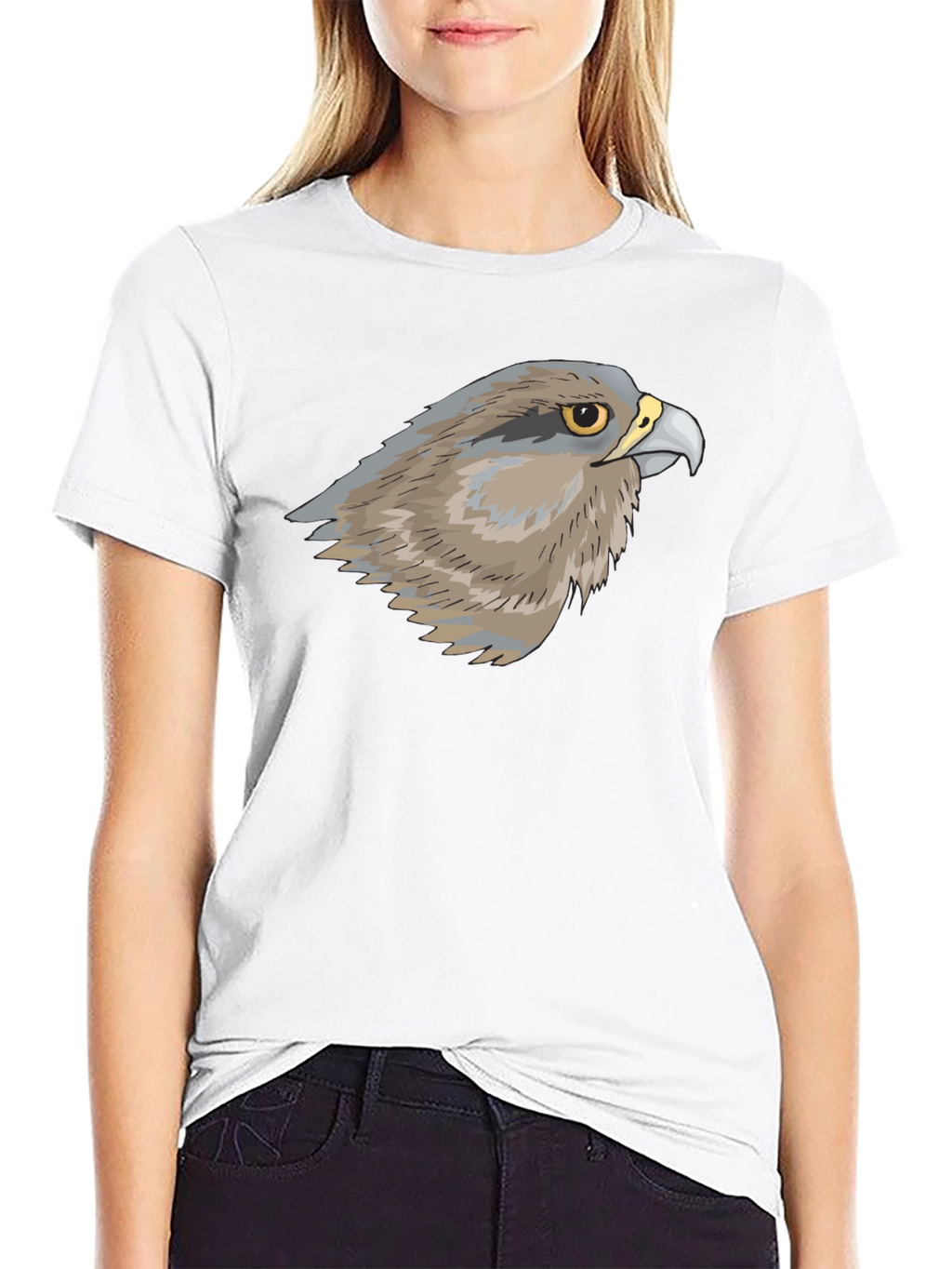 Cool Falcon Graphic T-Shirt - Black