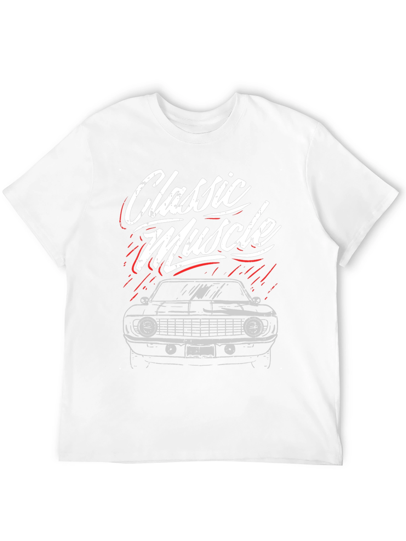 Classic Muscle Car Graphic Tee - Black