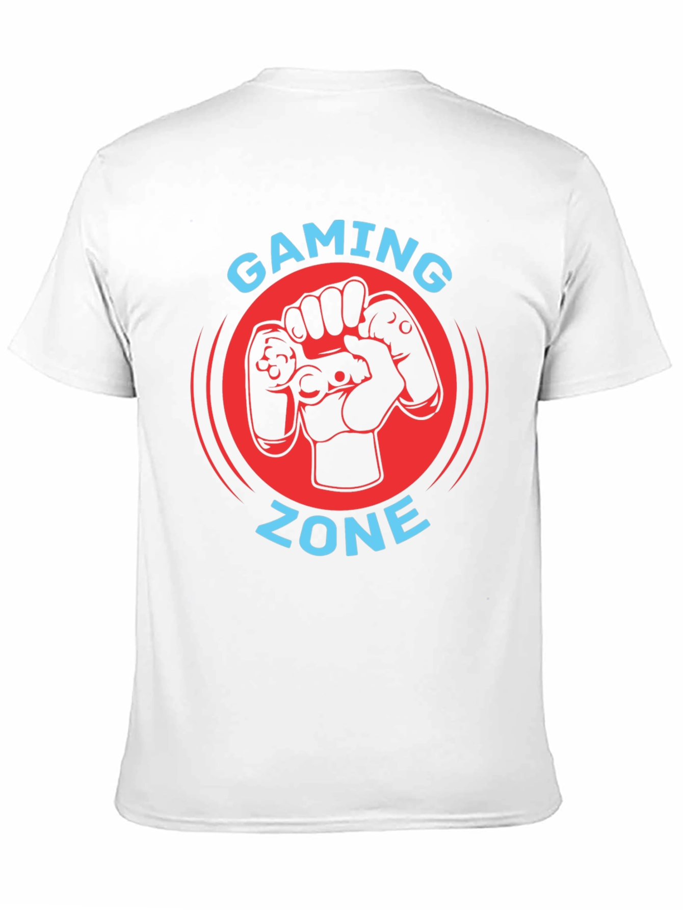 Gaming Zone Black T-Shirt - Gamer Controller Graphic Tee