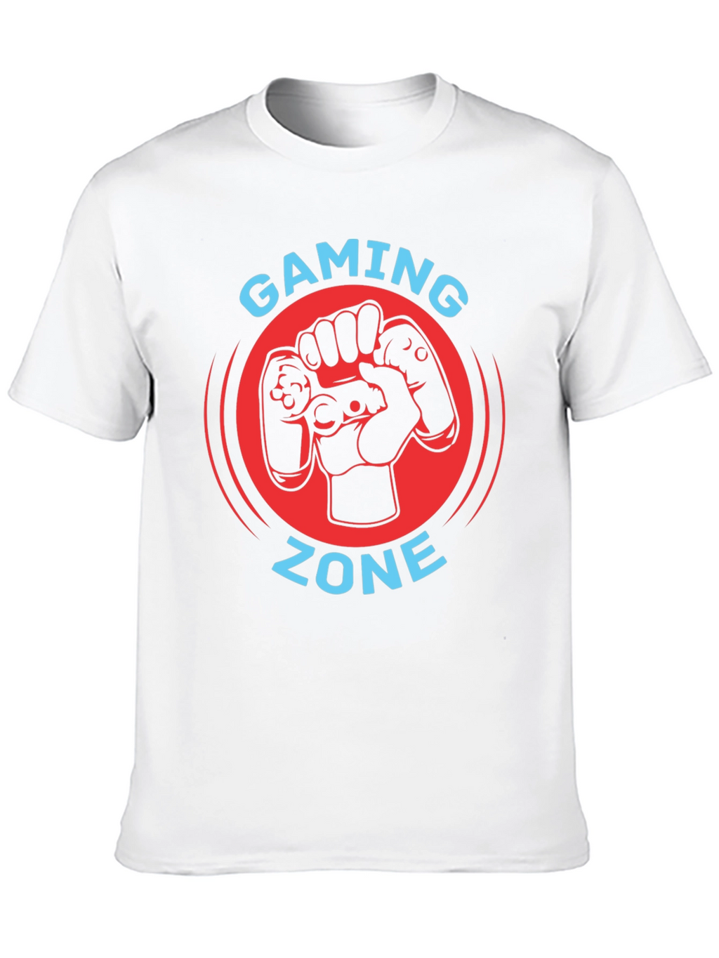 Gaming Zone Black T-Shirt - Gamer Controller Graphic Tee