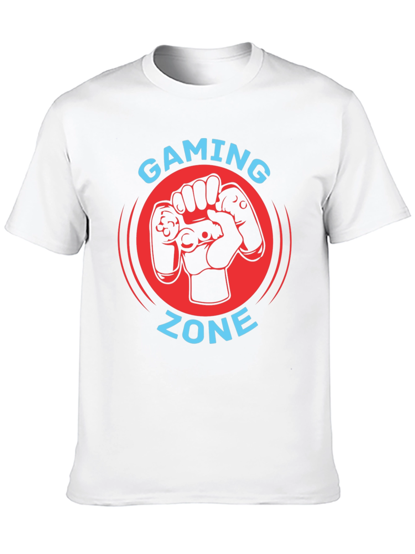 Gaming Zone Black T-Shirt - Gamer Controller Graphic Tee