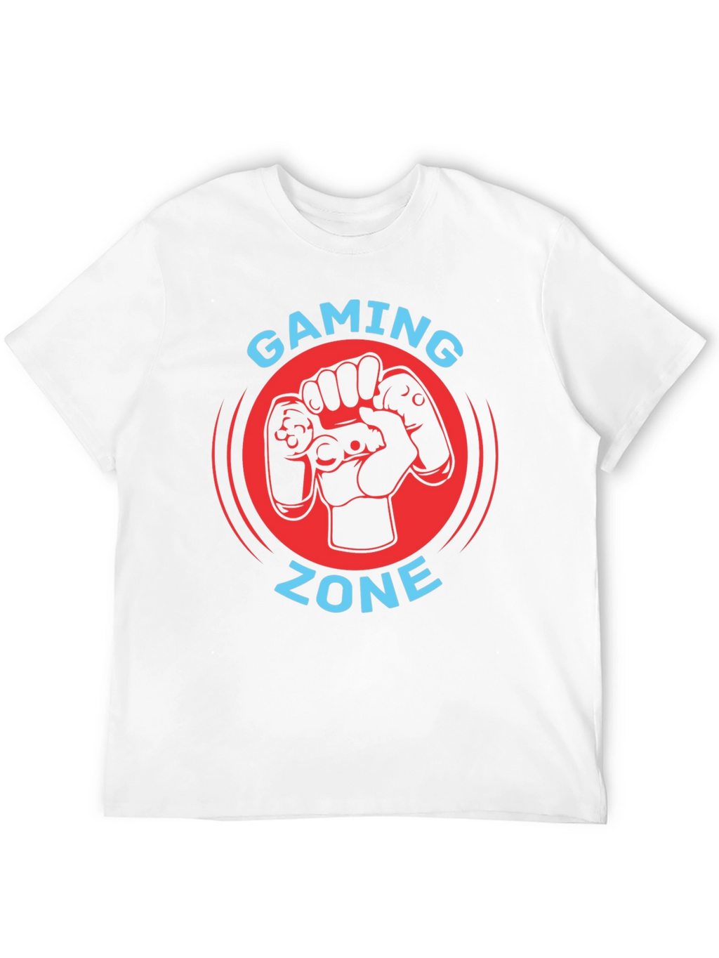 Gaming Zone Black T-Shirt - Gamer Controller Graphic Tee