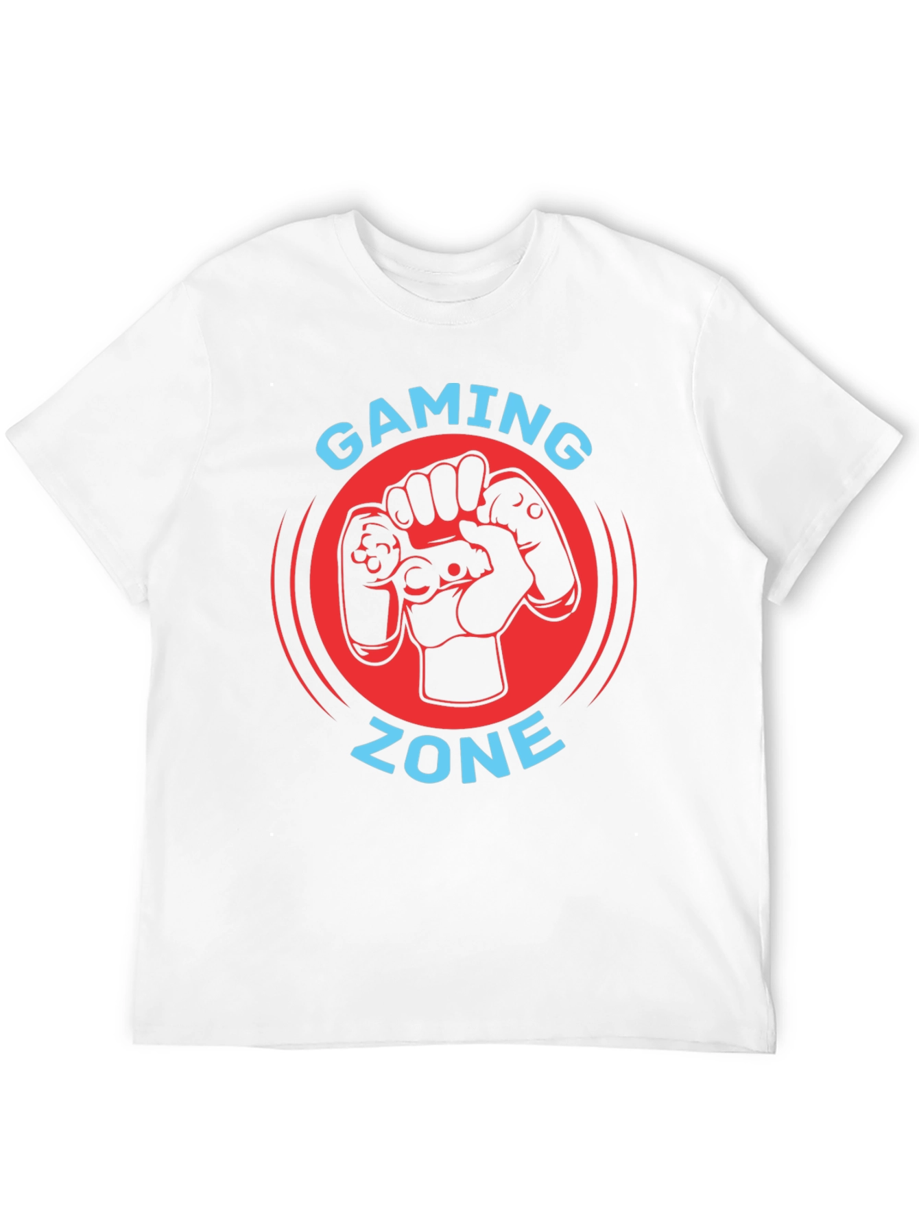 Gaming Zone Black T-Shirt - Gamer Controller Graphic Tee