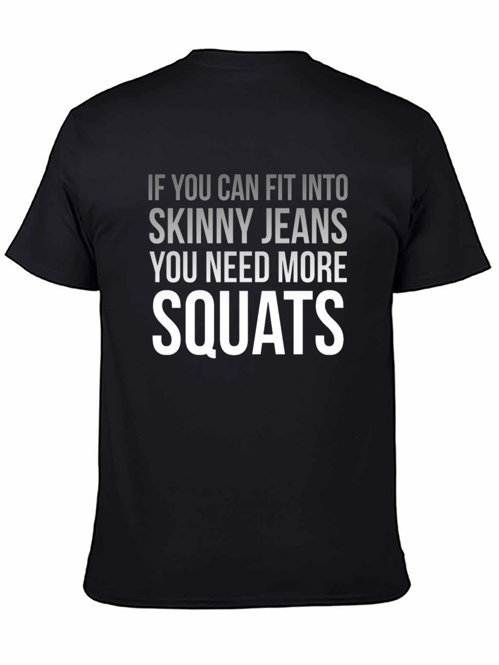 Funny Squats Graphic Tee - Mens Black T-Shirt