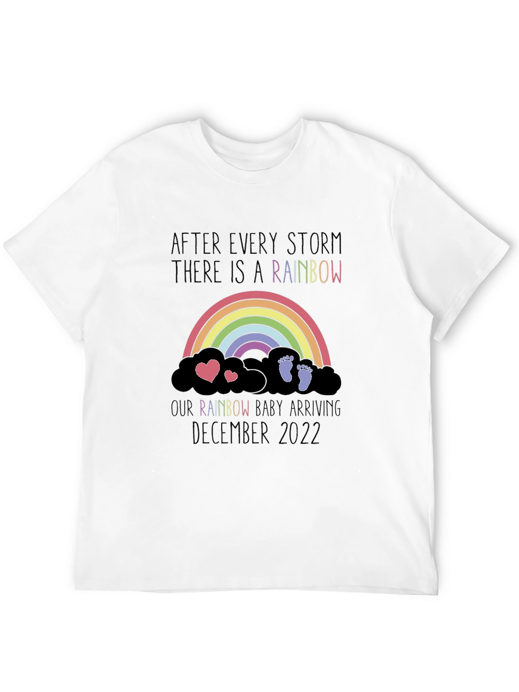 Rainbow Baby Announcement Tee - December 2022