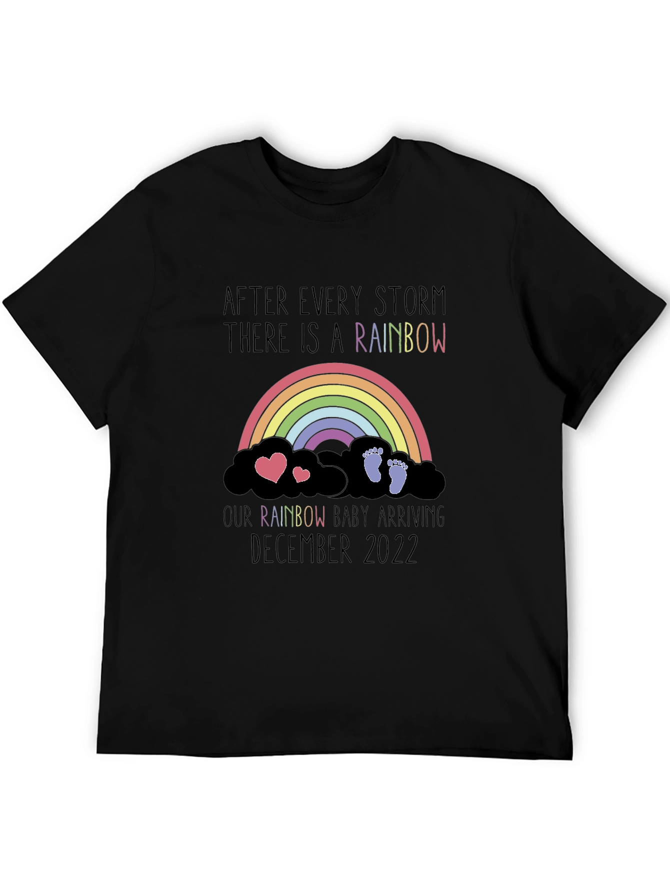 Rainbow Baby Announcement Tee - December 2022