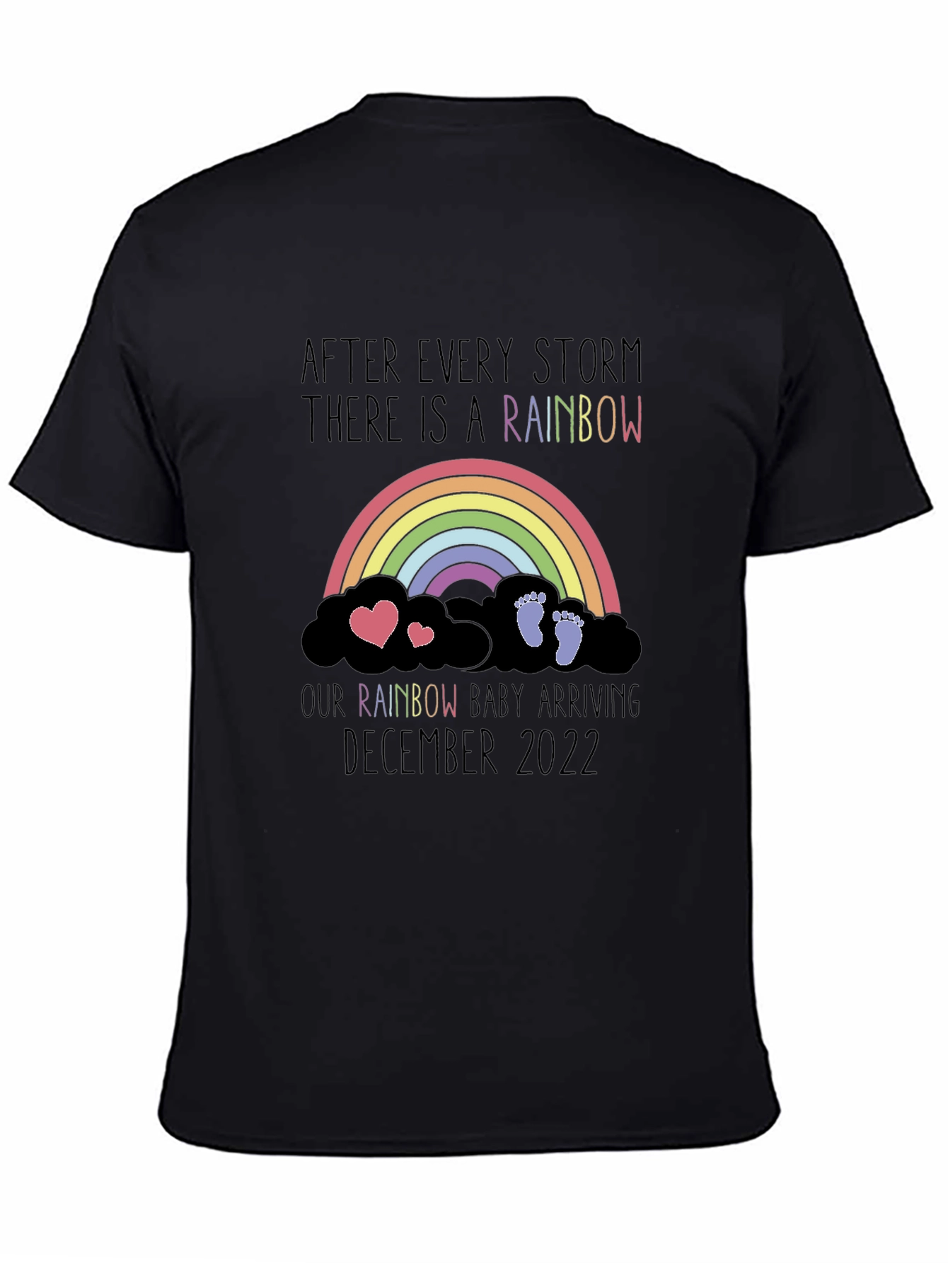 Rainbow Baby Announcement Tee - December 2022
