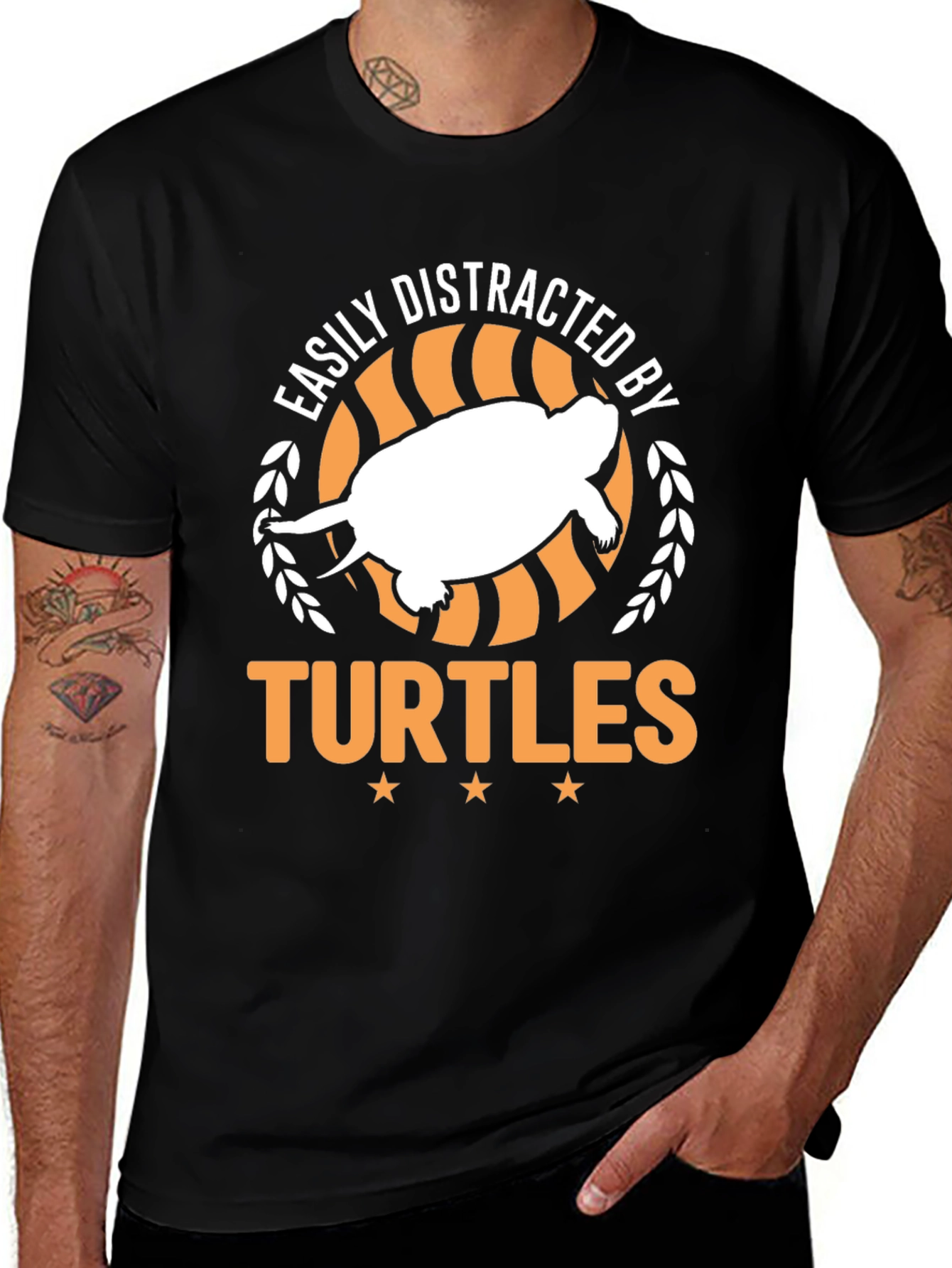 Easily Distracted By Turtles Graphic T-Shirt