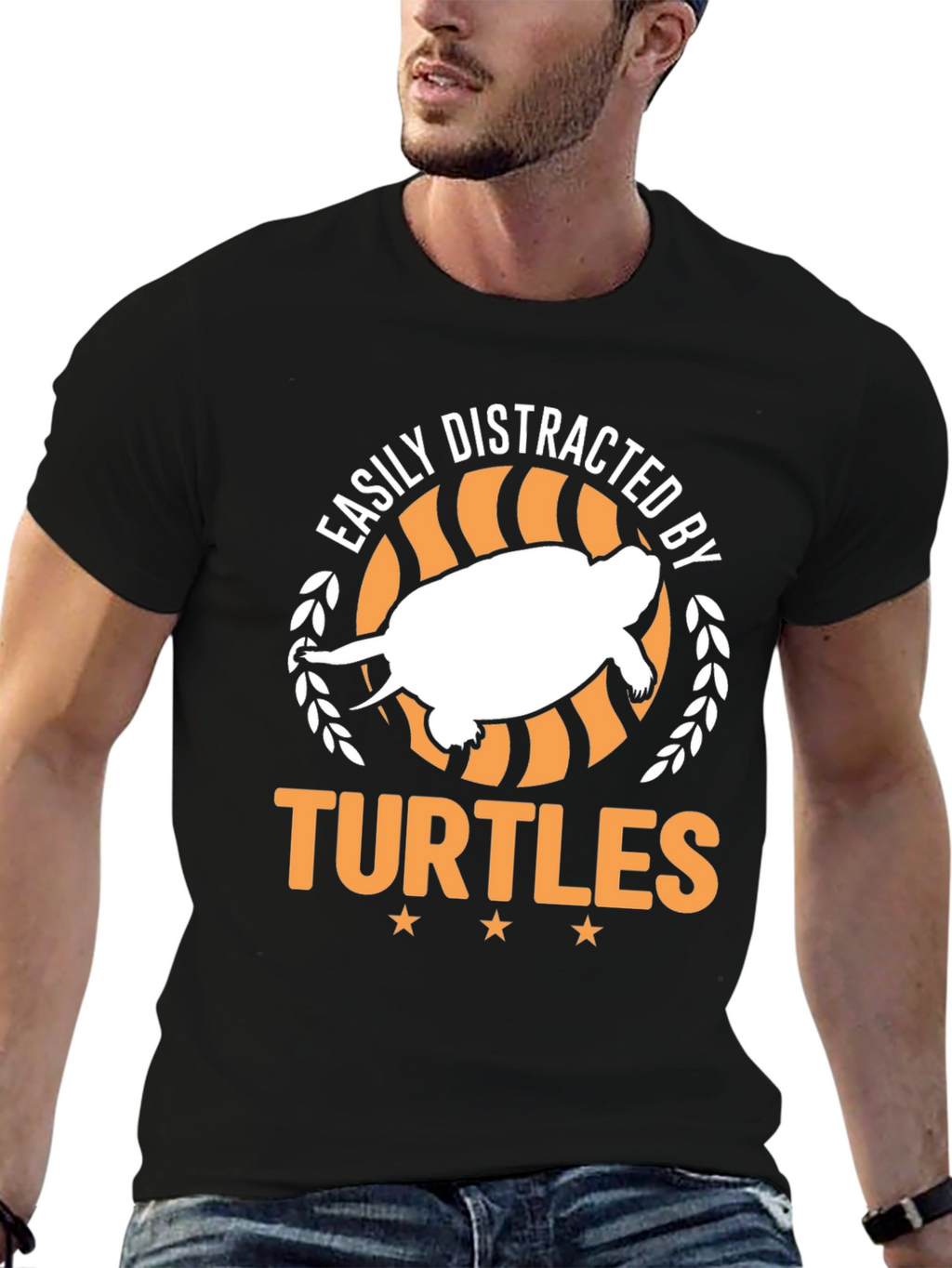 Easily Distracted By Turtles Graphic T-Shirt