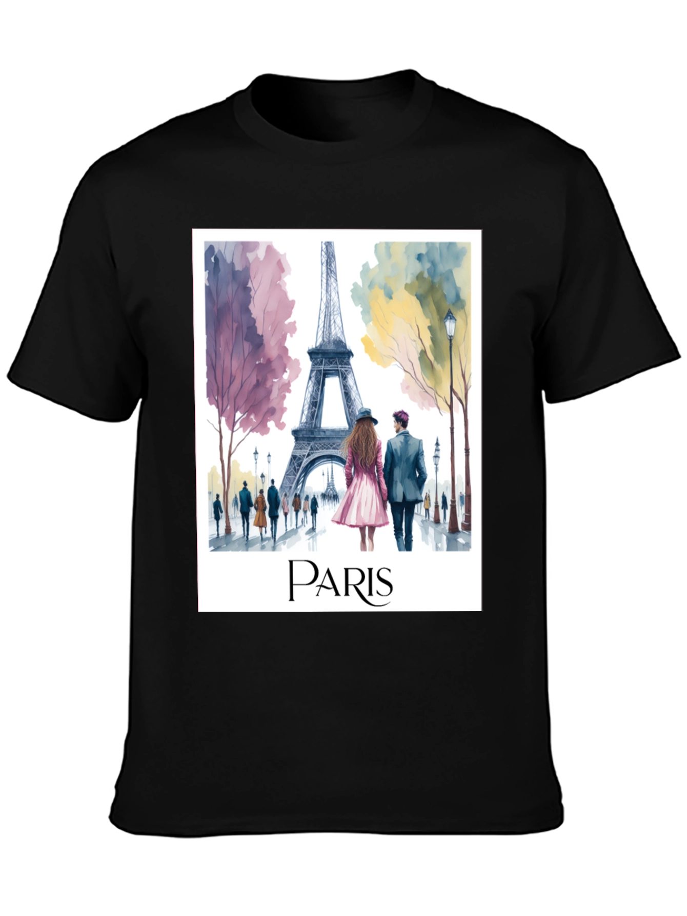 Paris Eiffel Tower Graphic Tee - Stylish Travel T-Shirt
