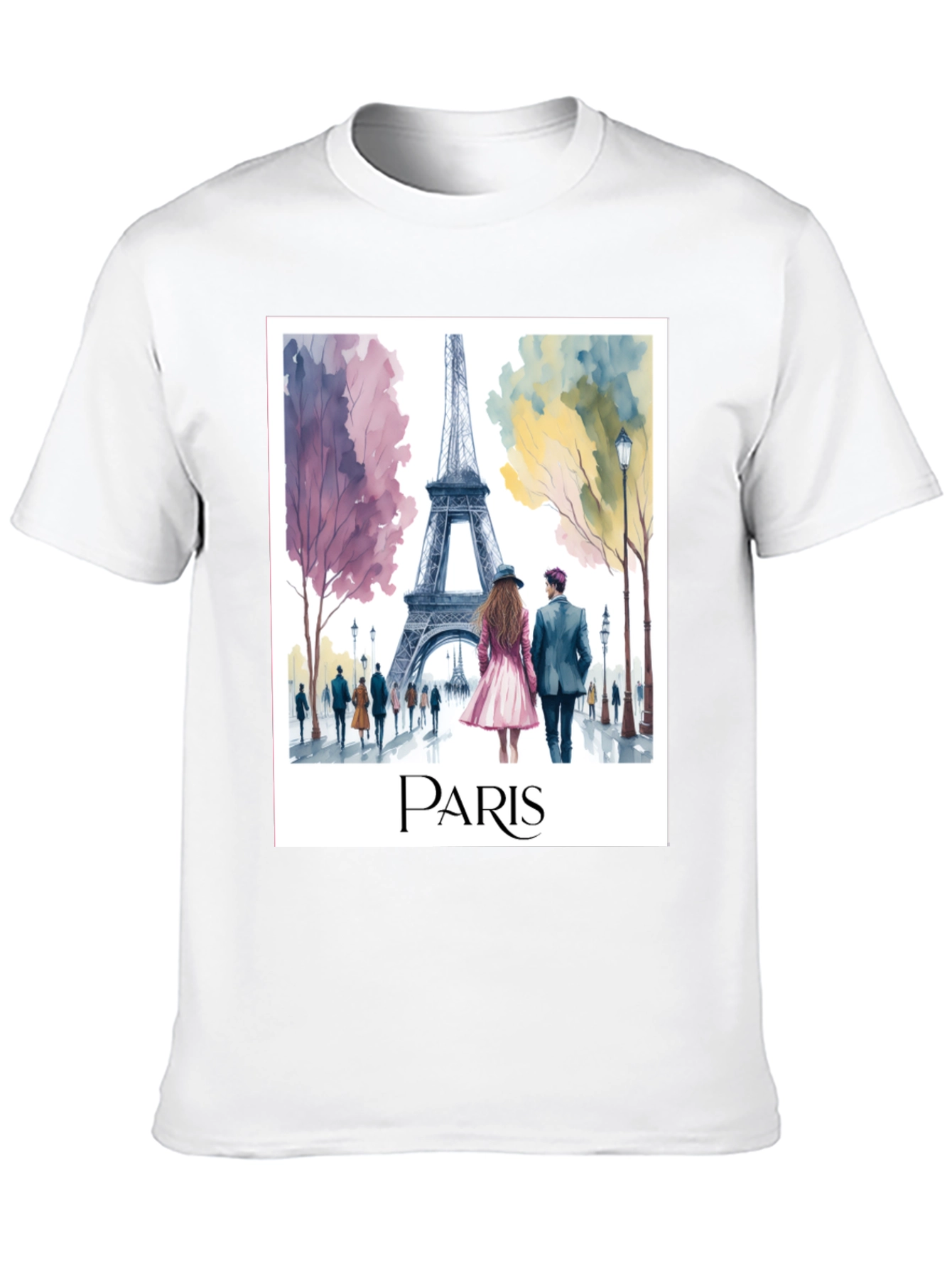 Paris Eiffel Tower Graphic Tee - Stylish Travel T-Shirt