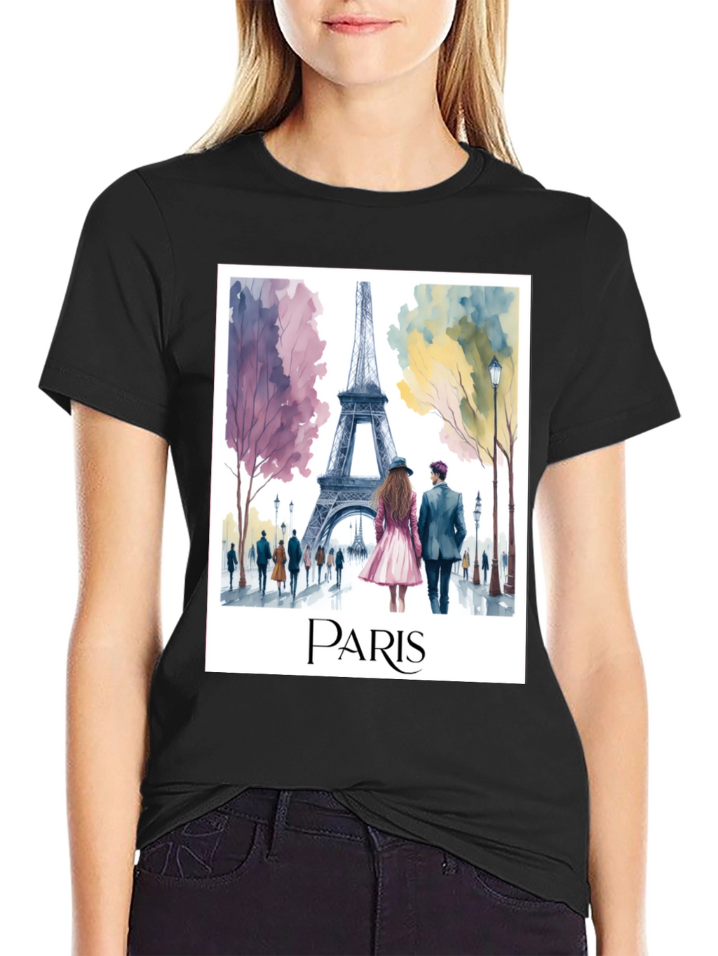 Paris Eiffel Tower Graphic Tee - Stylish Travel T-Shirt