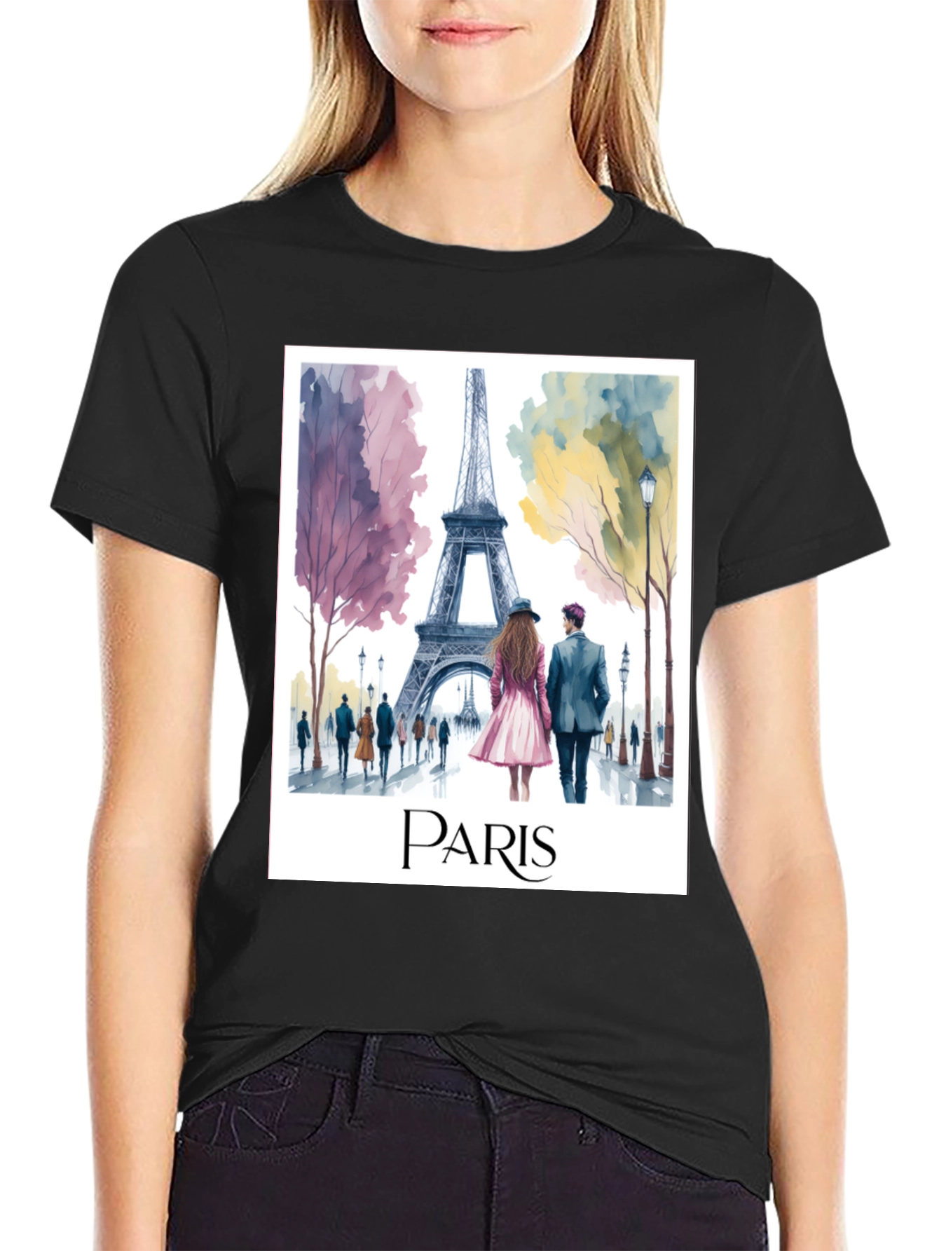 Paris Eiffel Tower Graphic Tee - Stylish Travel T-Shirt