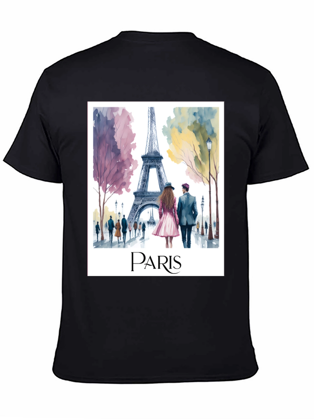 Paris Eiffel Tower Graphic Tee - Stylish Travel T-Shirt