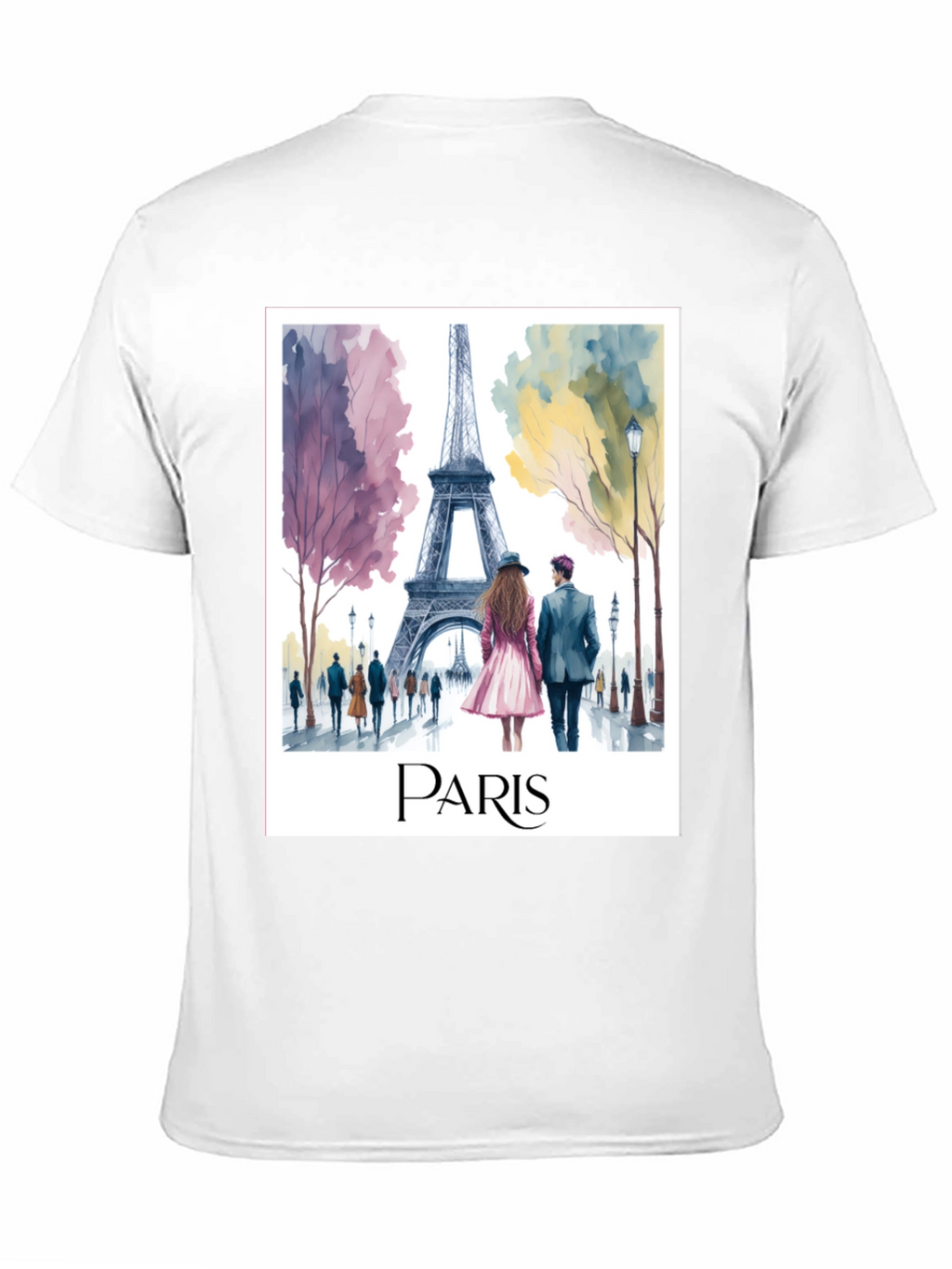 Paris Eiffel Tower Graphic Tee - Stylish Travel T-Shirt