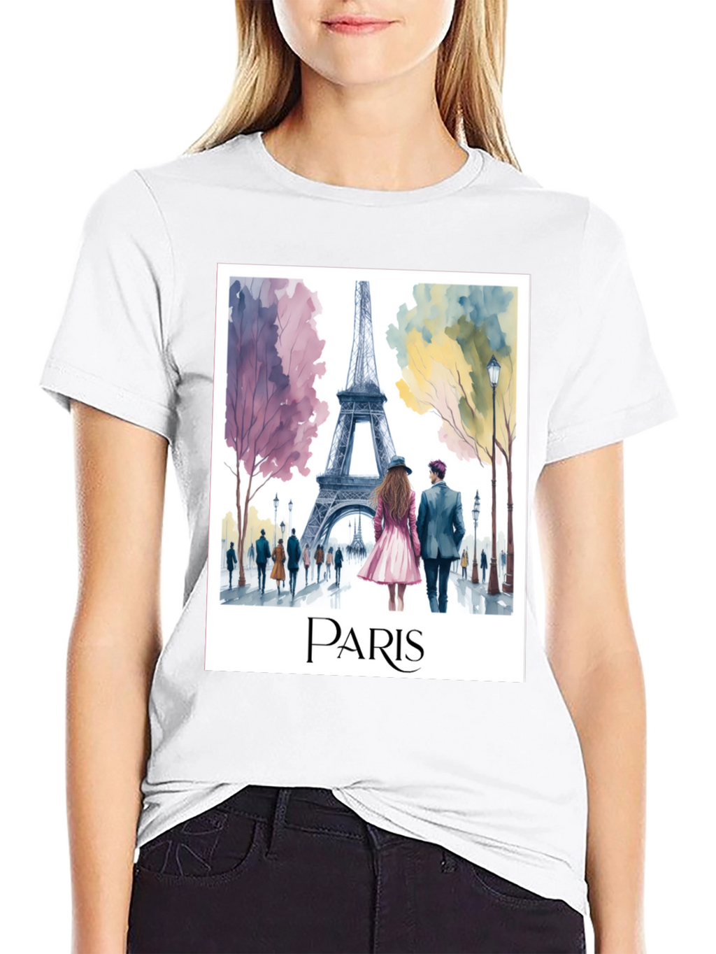 Paris Eiffel Tower Graphic Tee - Stylish Travel T-Shirt