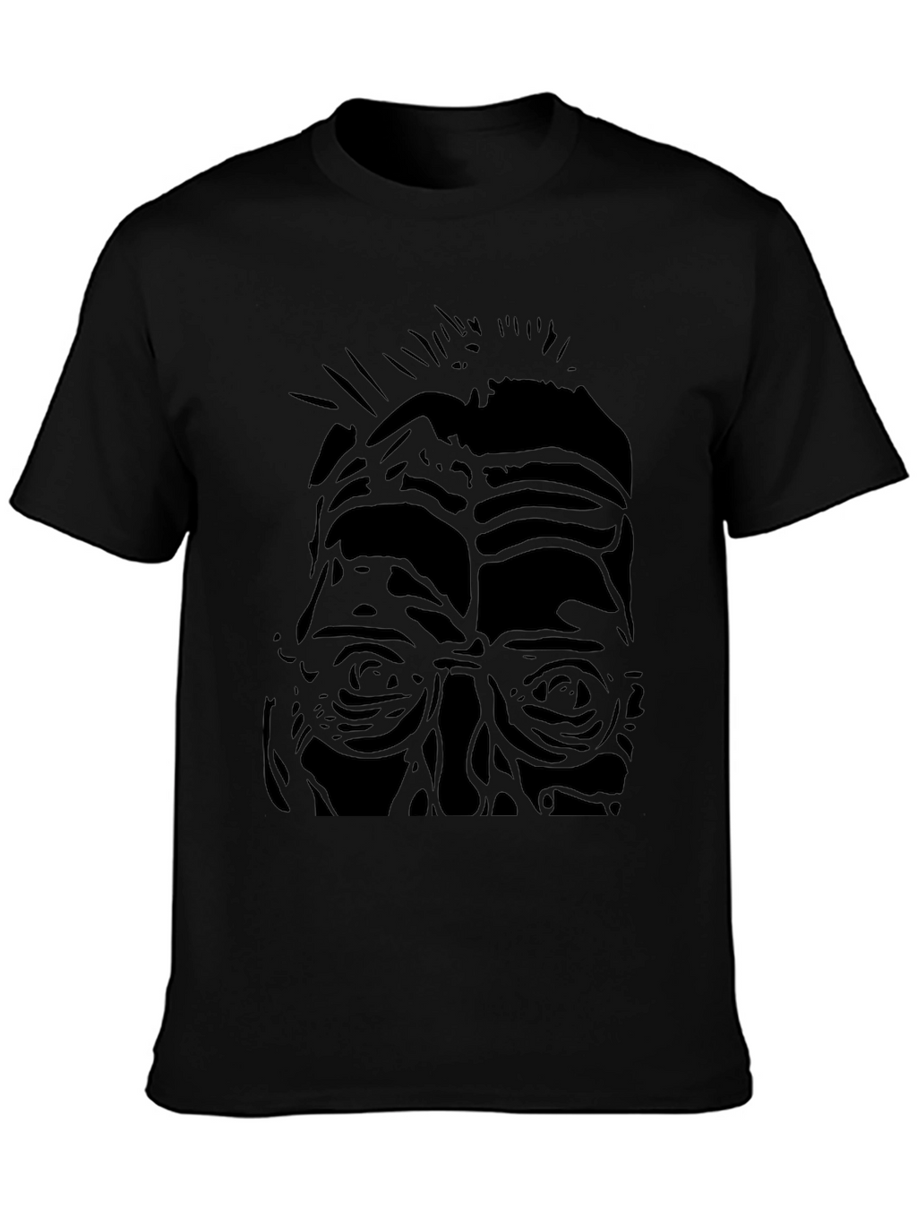 Abstract Portrait Black T-Shirt