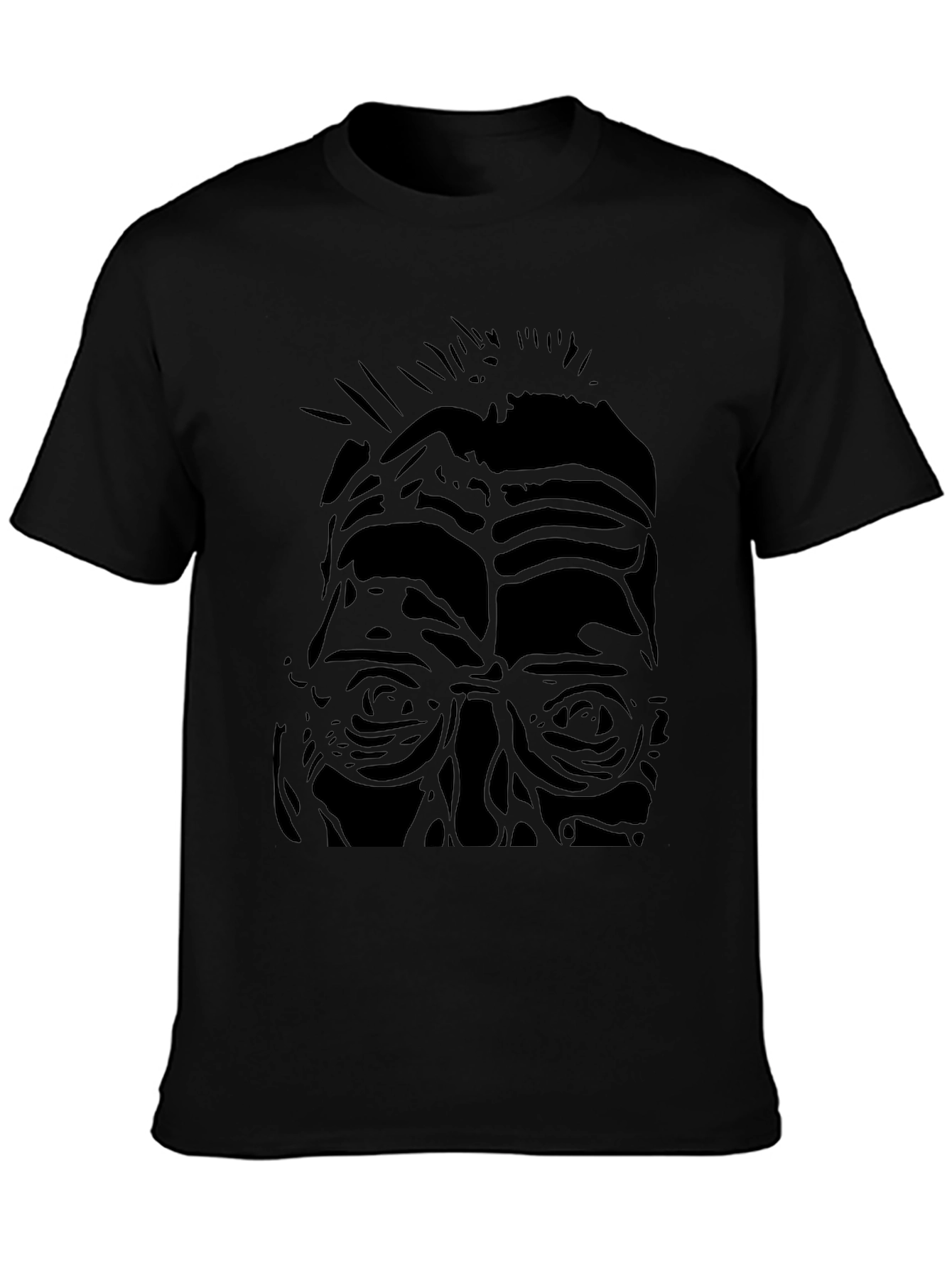 Abstract Portrait Black T-Shirt