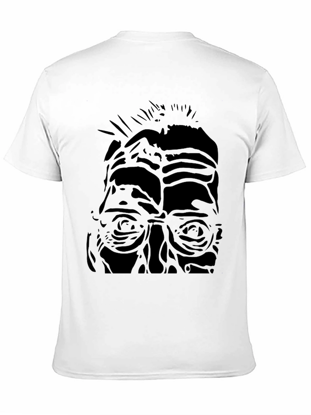 Abstract Portrait Black T-Shirt