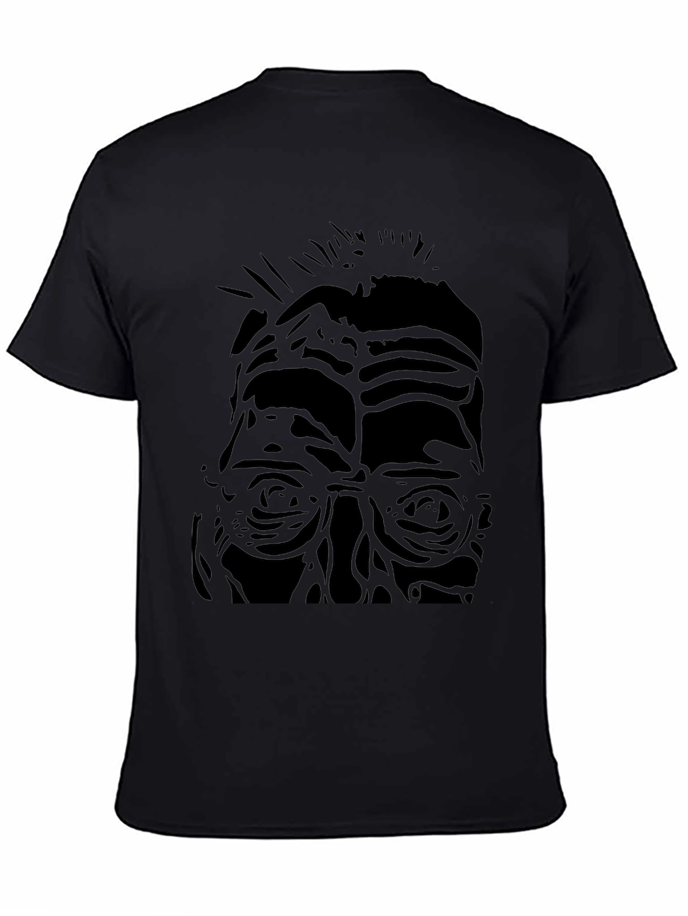 Abstract Portrait Black T-Shirt
