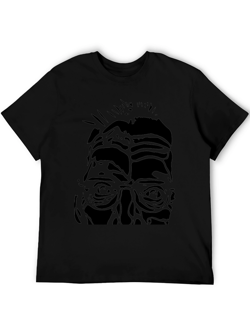 Abstract Portrait Black T-Shirt