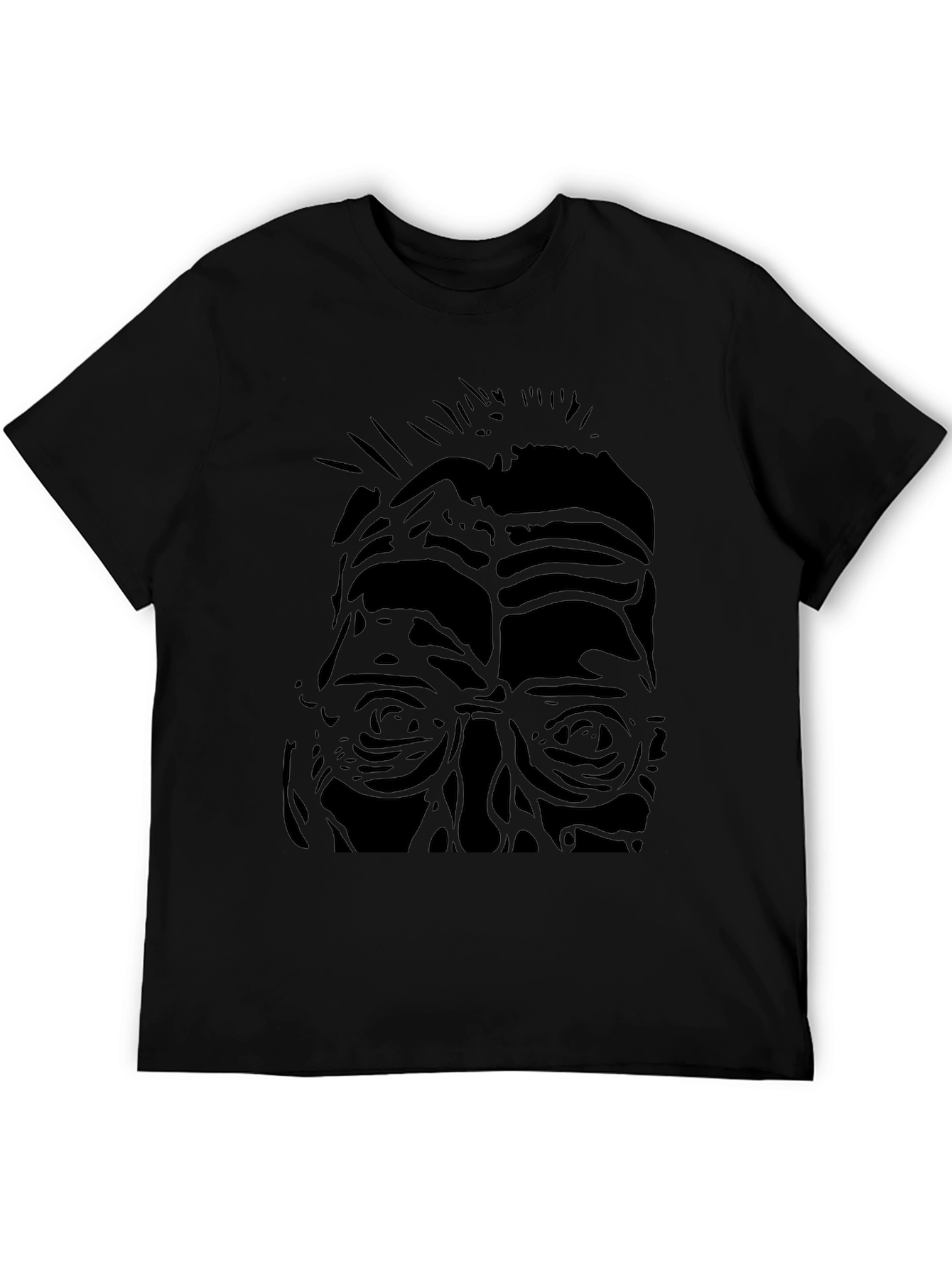 Abstract Portrait Black T-Shirt