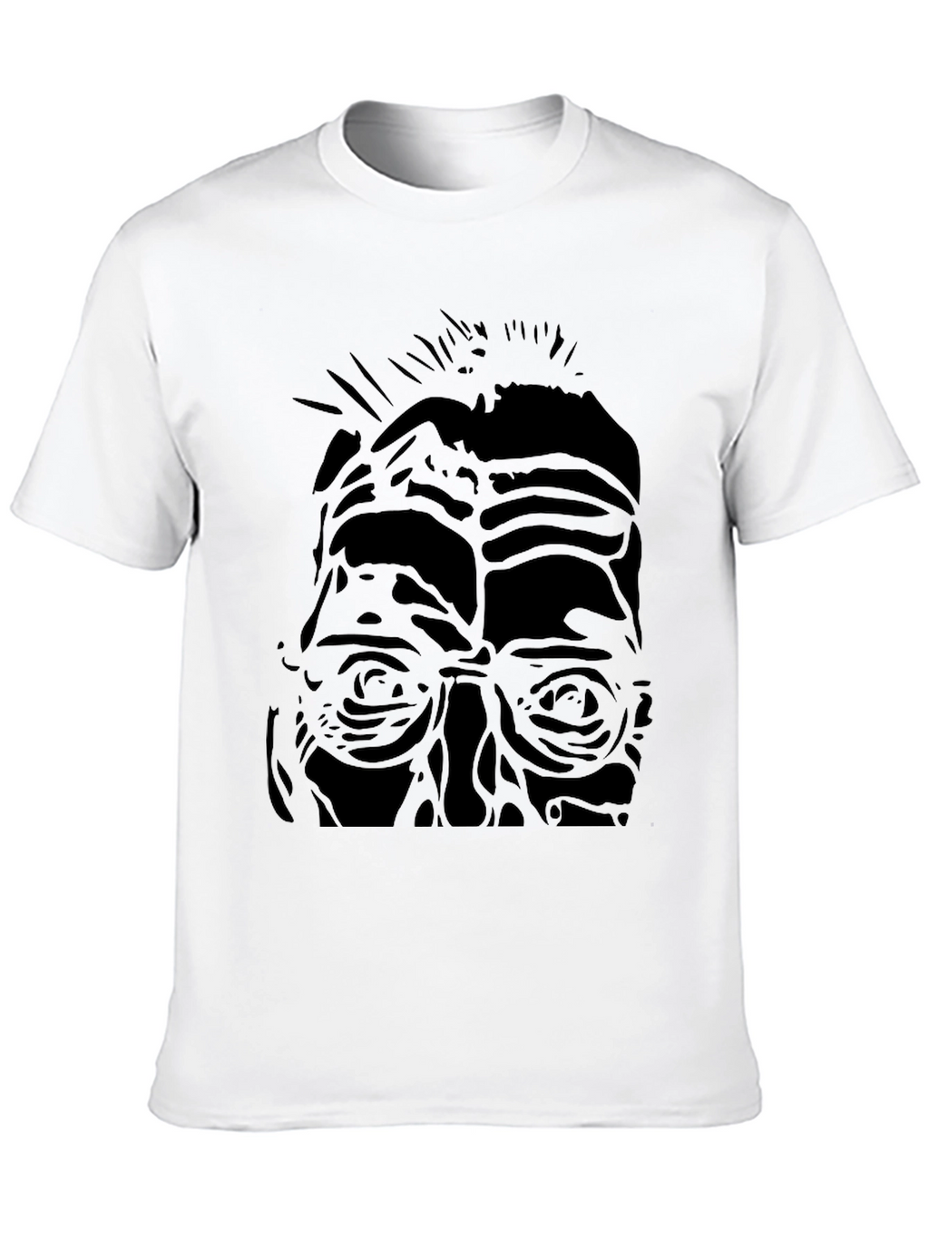 Abstract Portrait Black T-Shirt