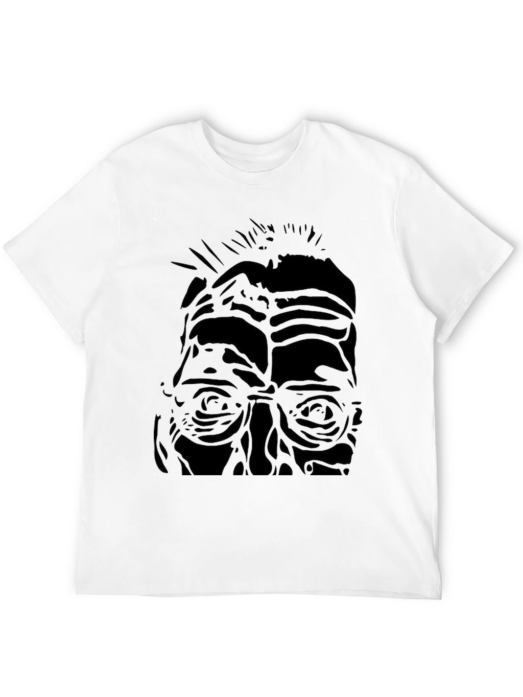 Abstract Portrait Black T-Shirt