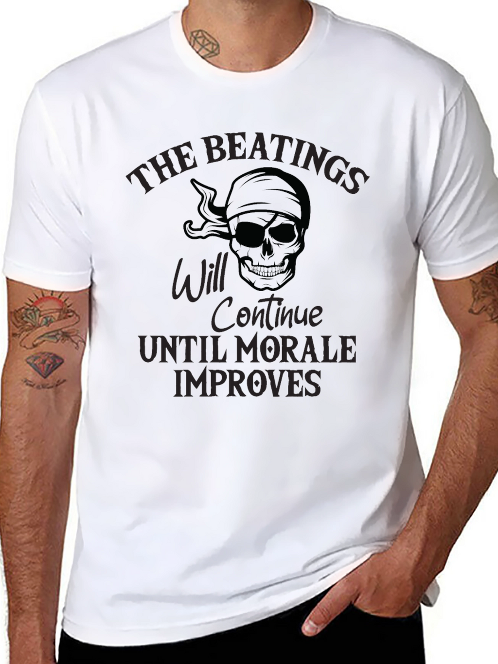 Beating Skull Humor T-Shirt