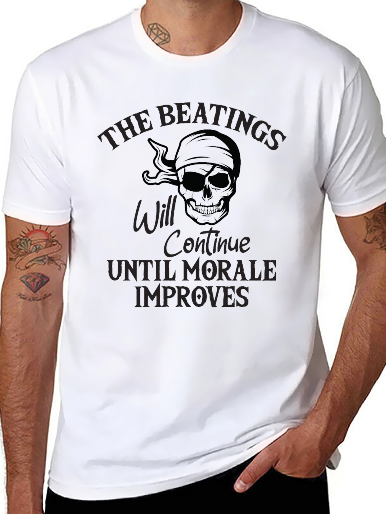 Beating Skull Humor T-Shirt