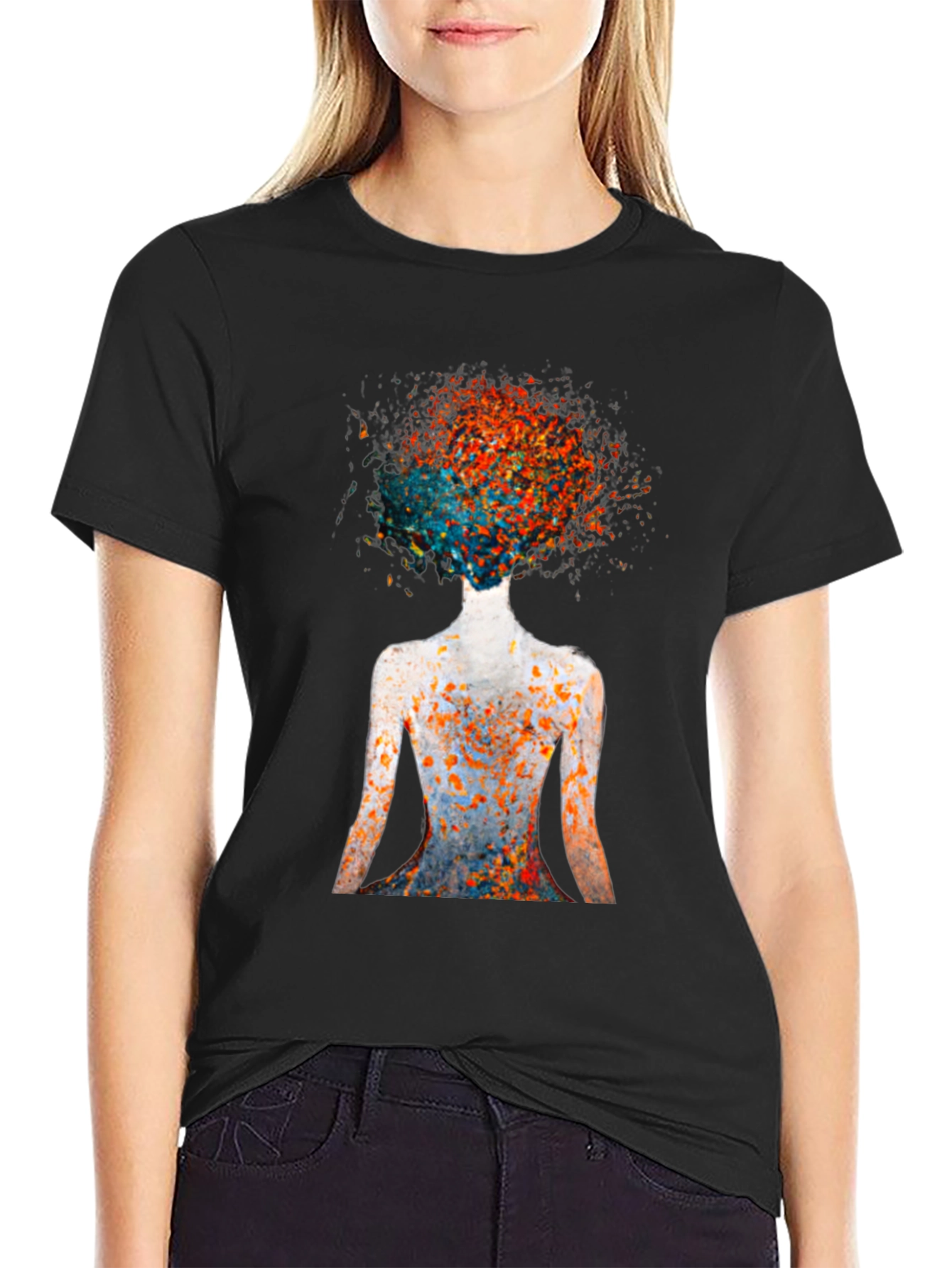 Abstract Art T-Shirt - Black Graphic Tee