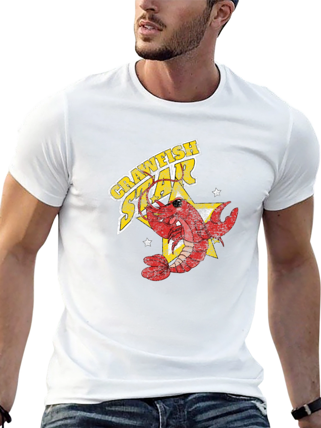 Crawfish Star T-Shirt - Fun Graphic Tee