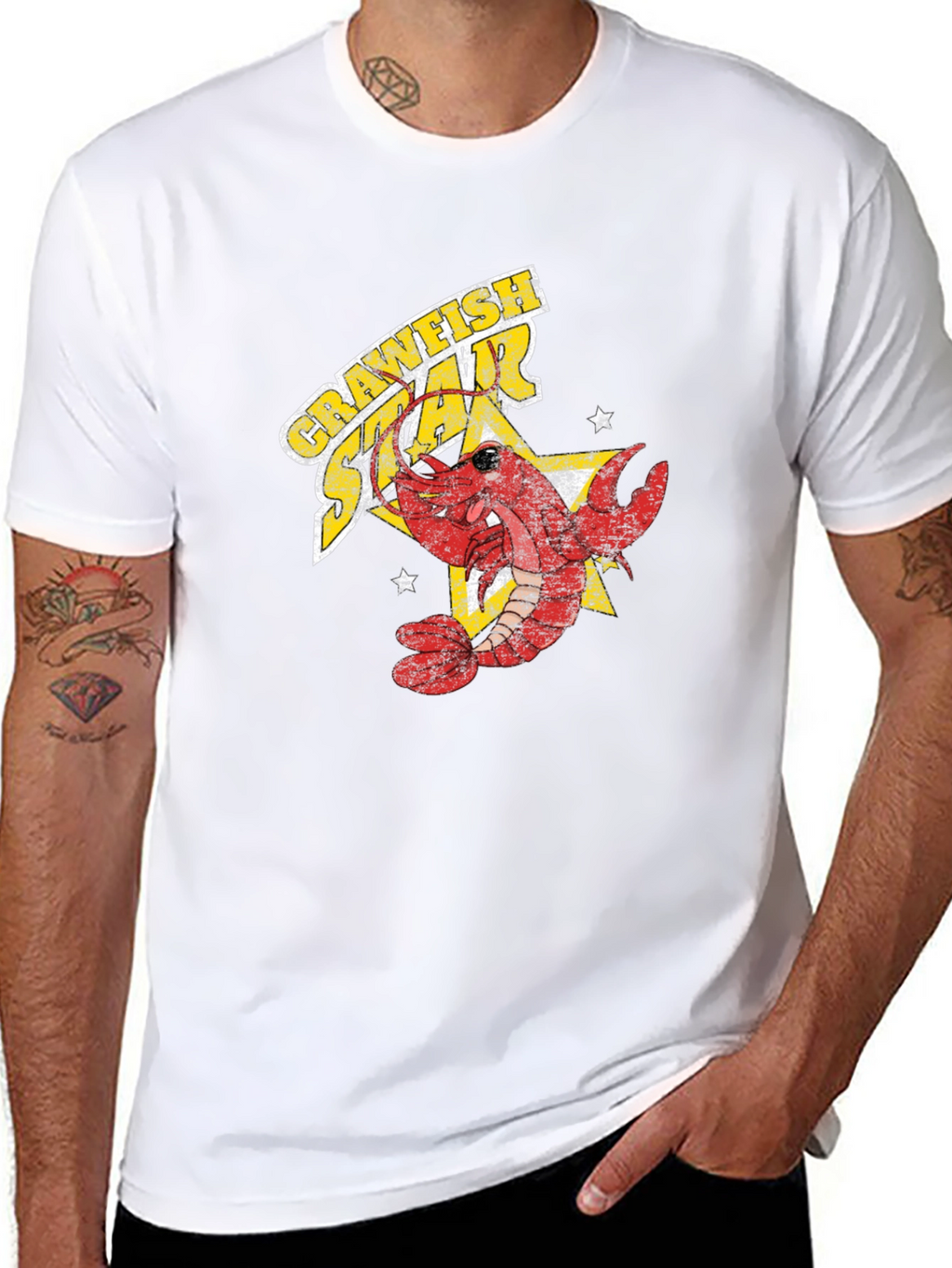 Crawfish Star T-Shirt - Fun Graphic Tee