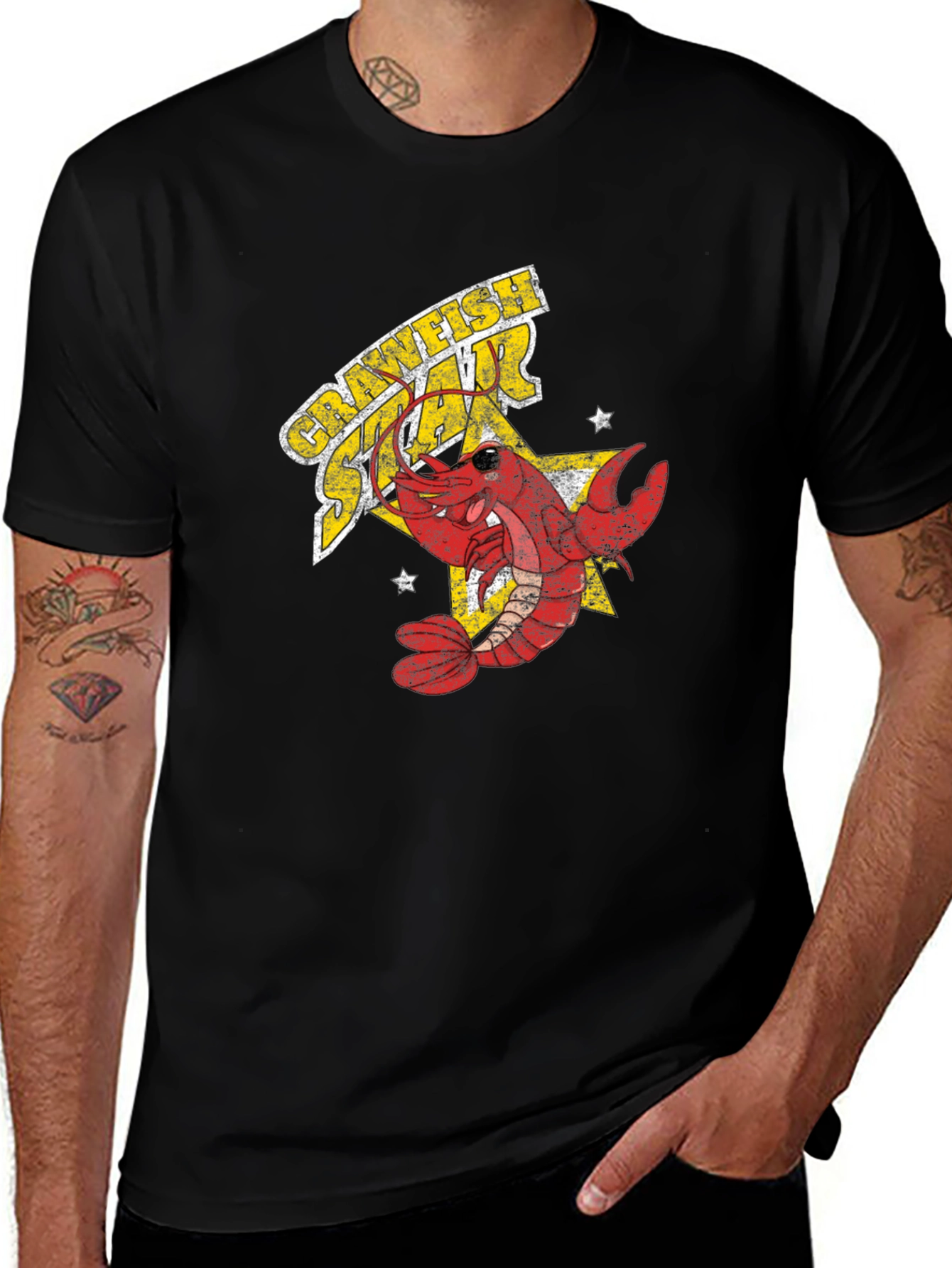 Crawfish Star T-Shirt - Fun Graphic Tee